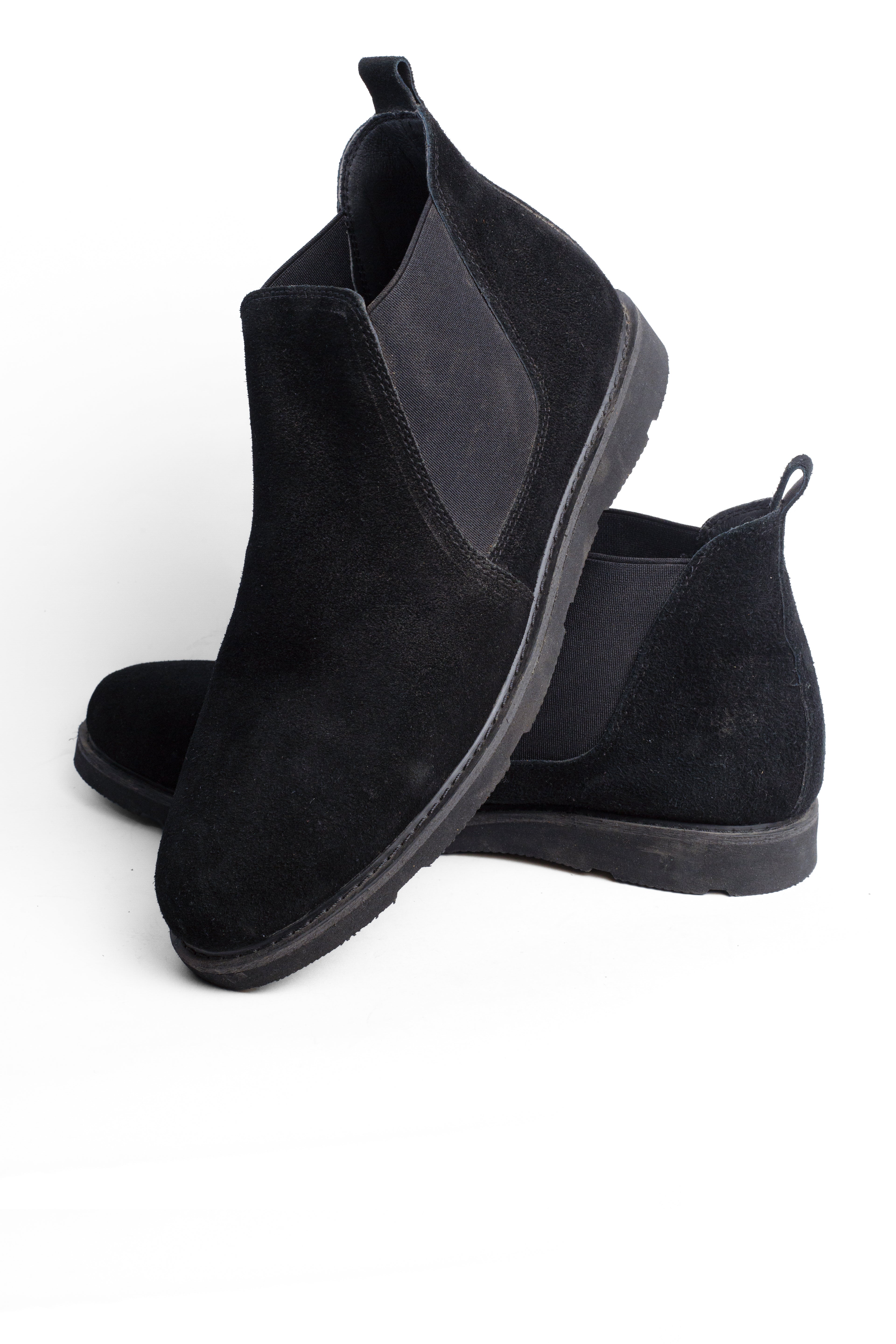 Suede Half Boot - Black