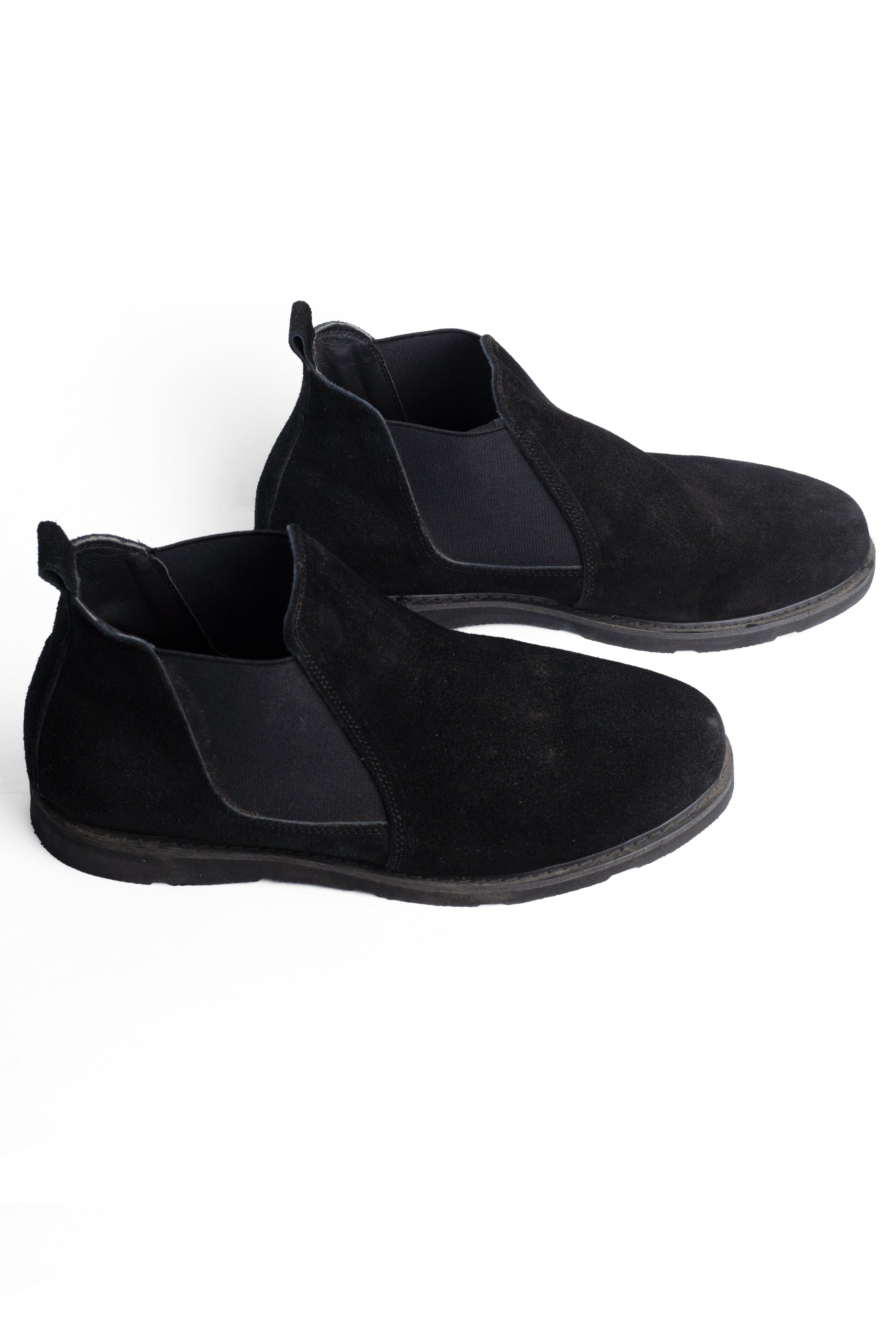 Suede Half Boot - Black