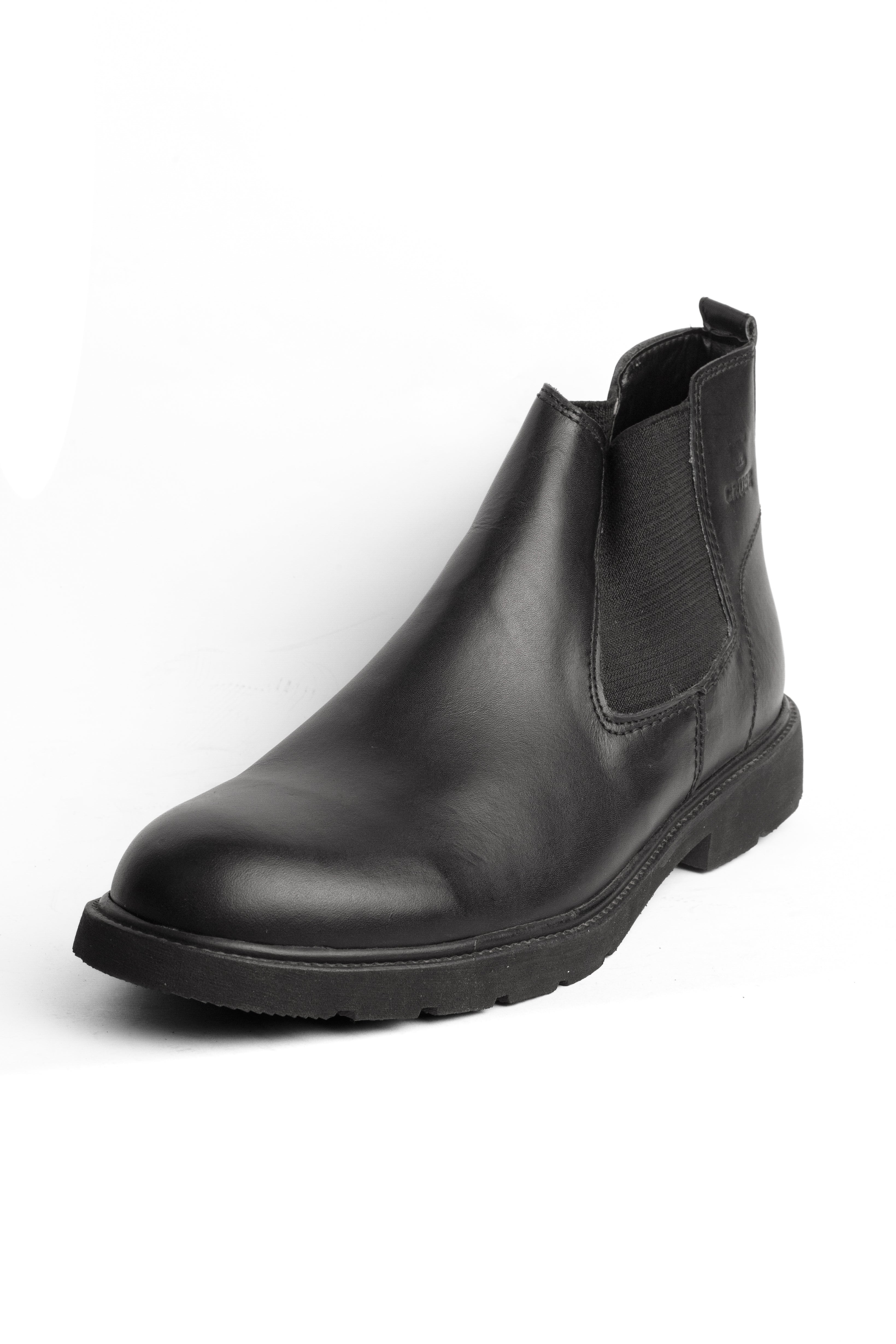 Leather Half Boot - Black