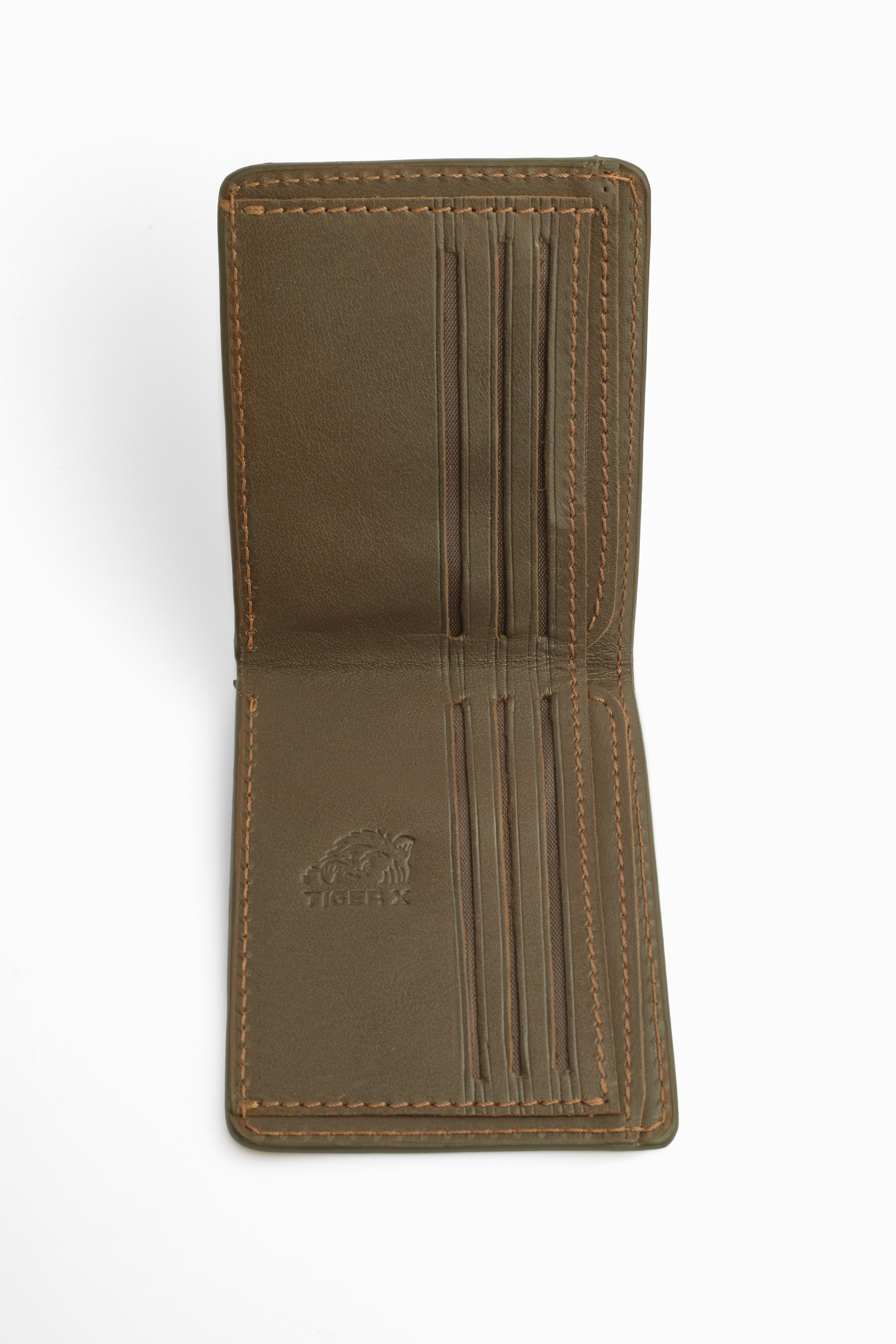 wallet napa 12 pockets dark-brown
