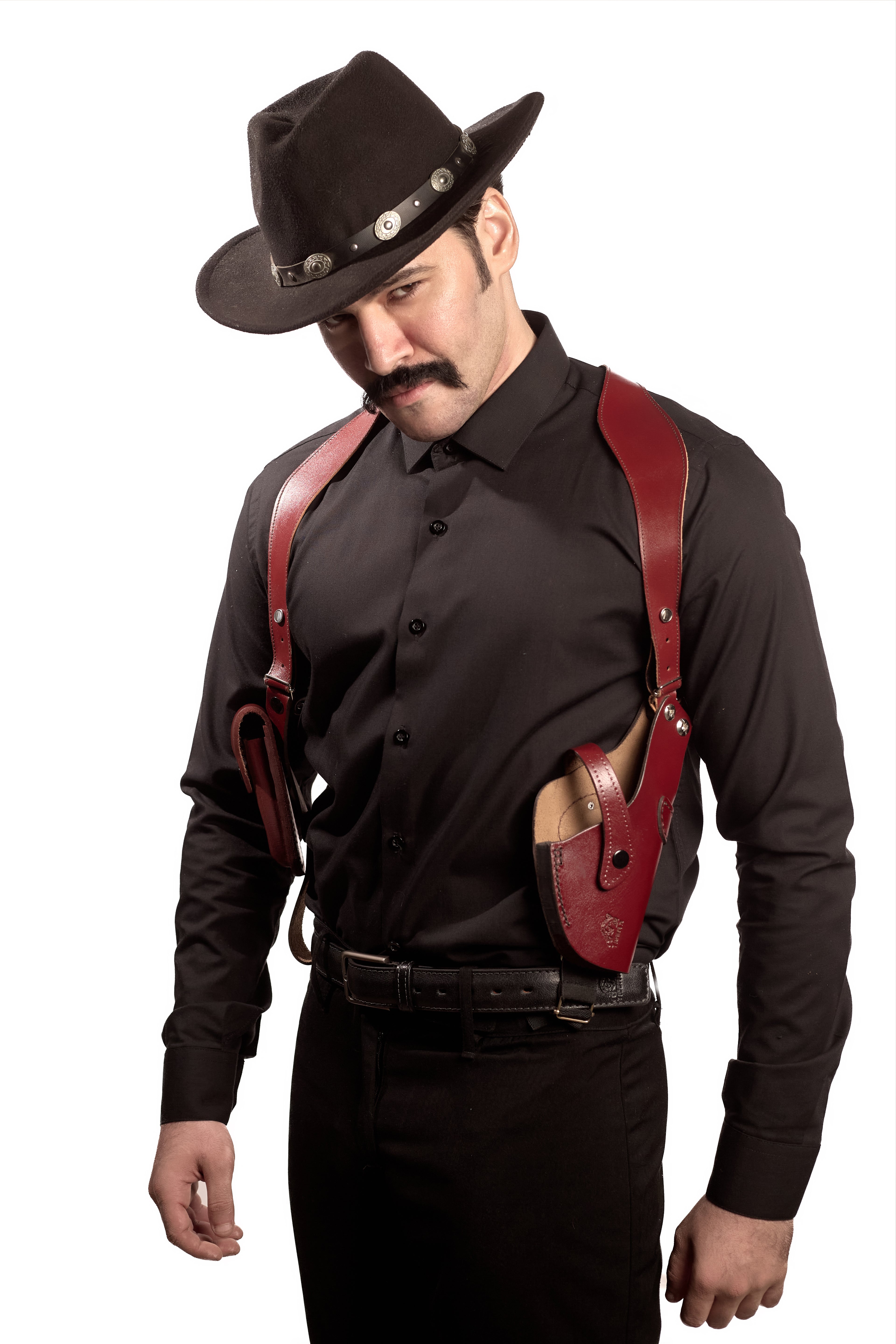 Shoulder Holster with Mag Pouch Burgundy (Sig_sauer)