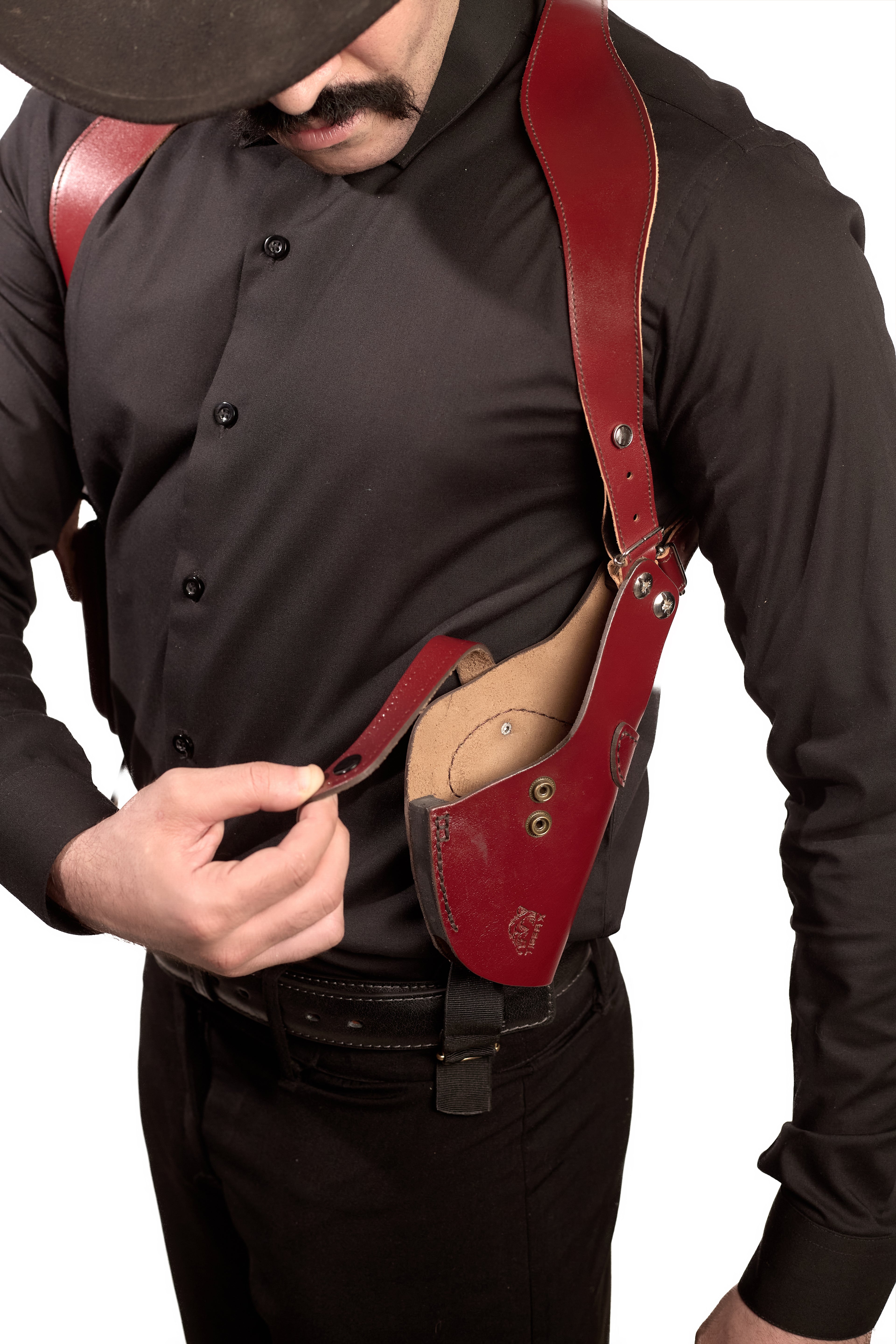 Shoulder Holster with Mag Pouch Burgundy (Sig_sauer)