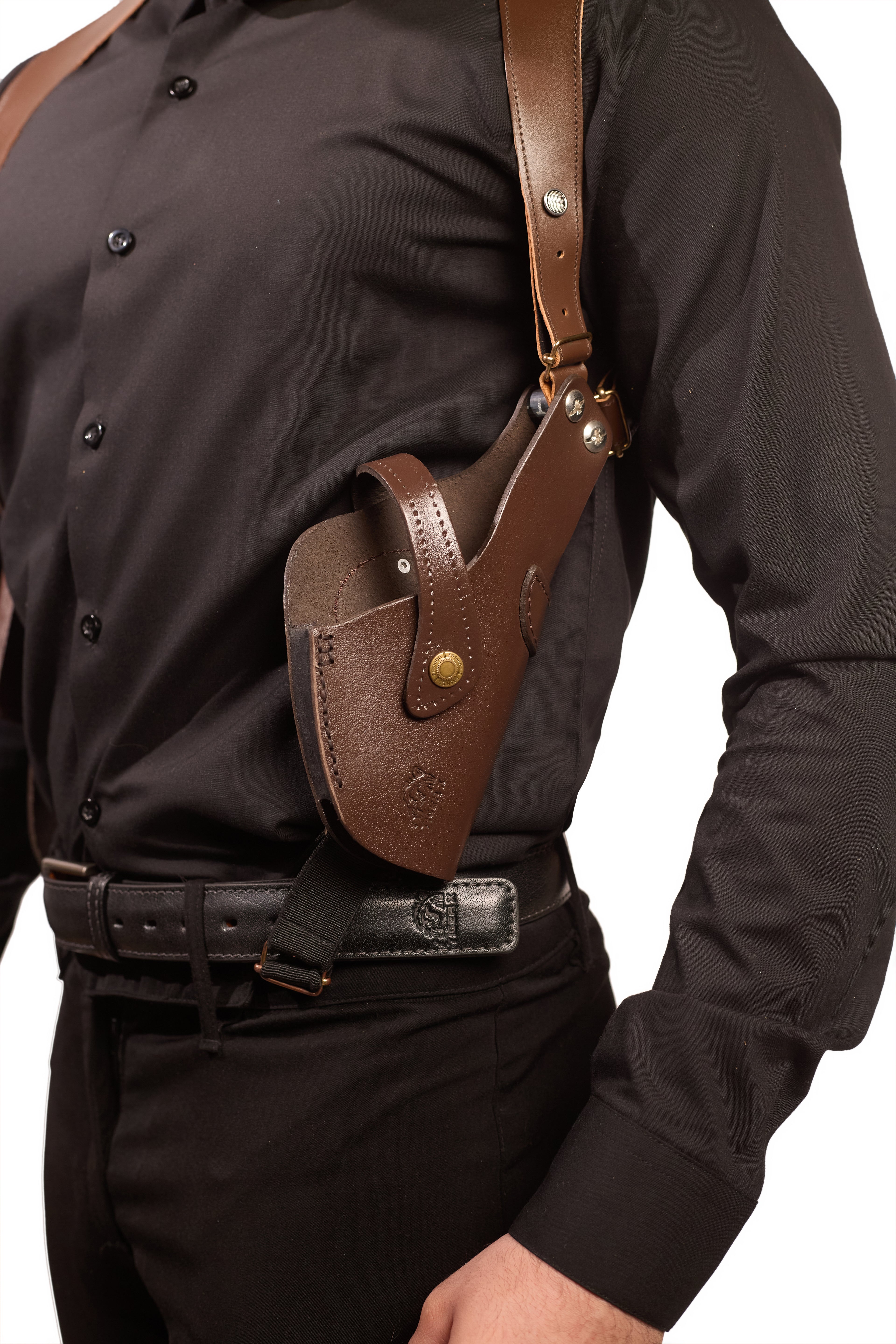 Shoulder Holster with Mag Pouch Brown (Sig_sauer)