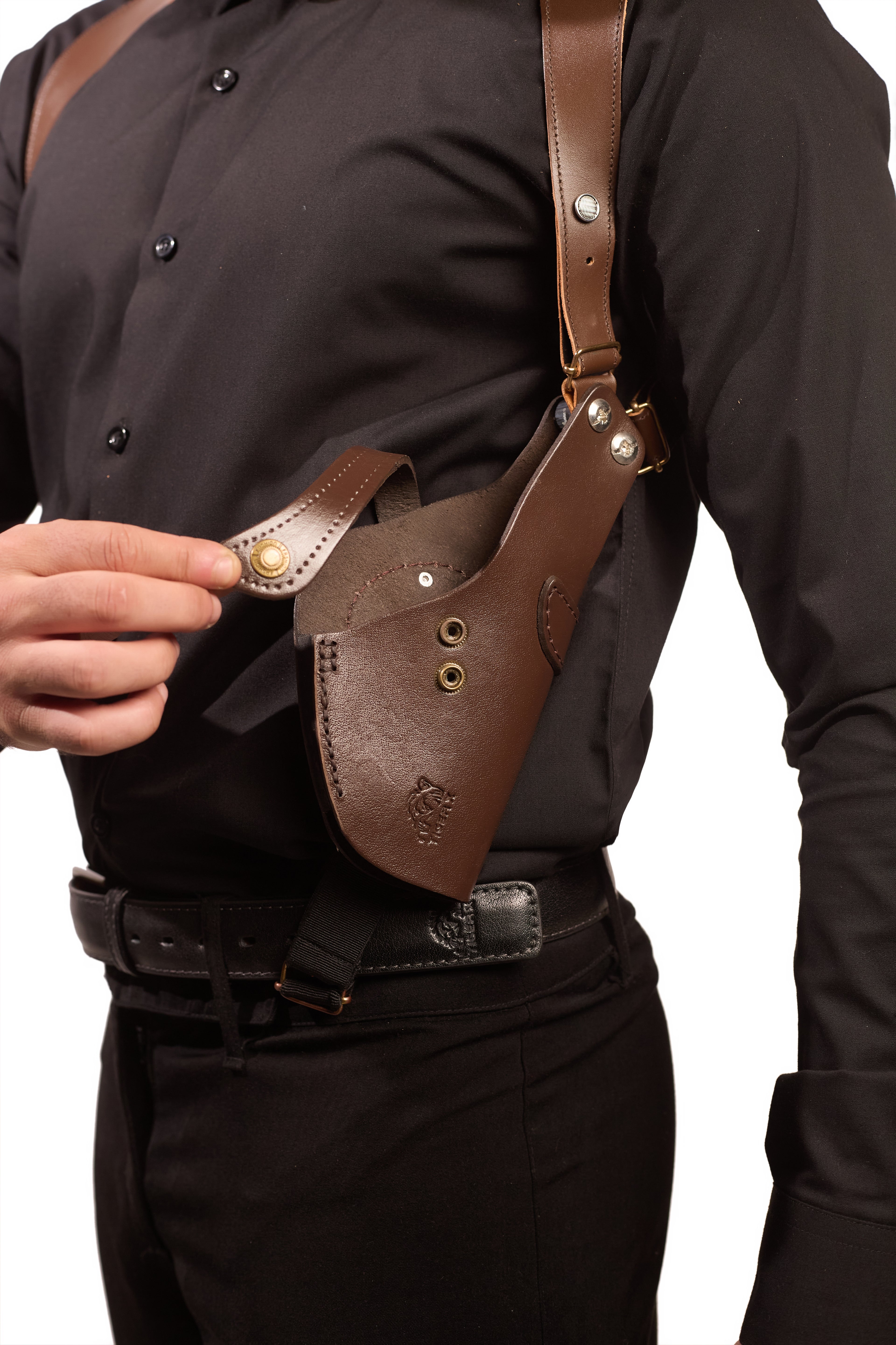 Shoulder Holster with Mag Pouch Brown (Sig_sauer)