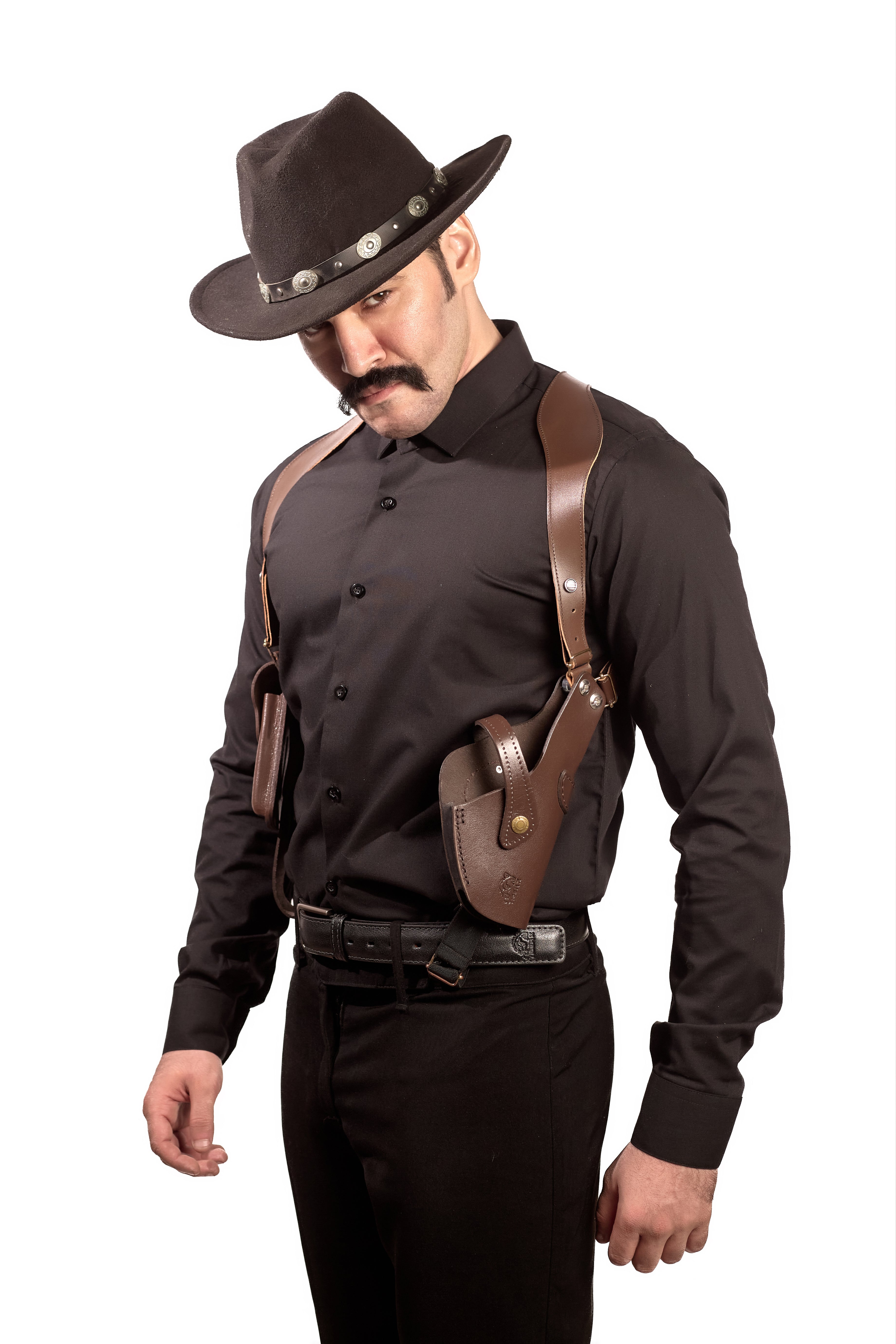 Shoulder Holster with Mag Pouch Brown (Sig_sauer)