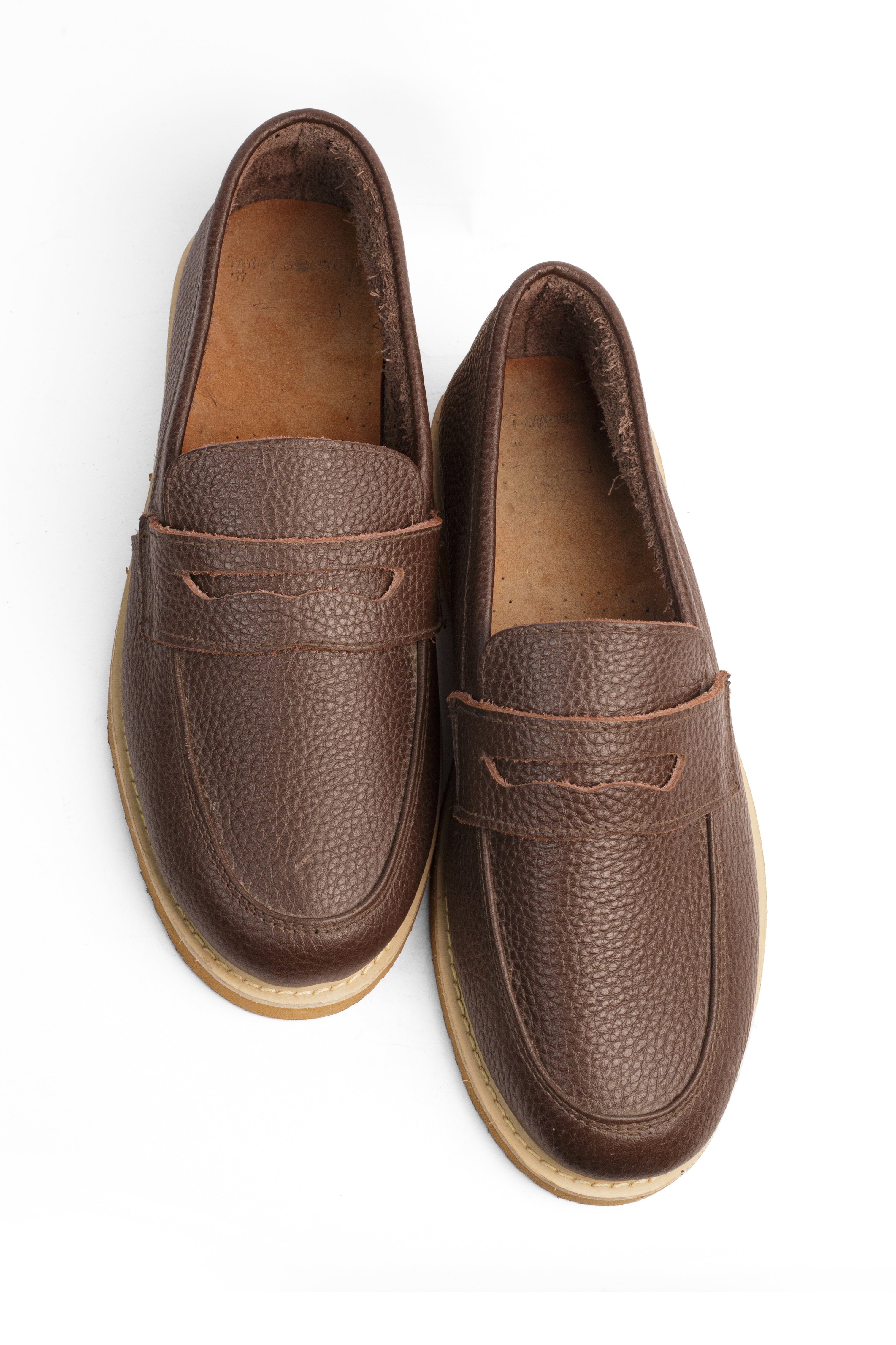Leather Half Shoes - Brown