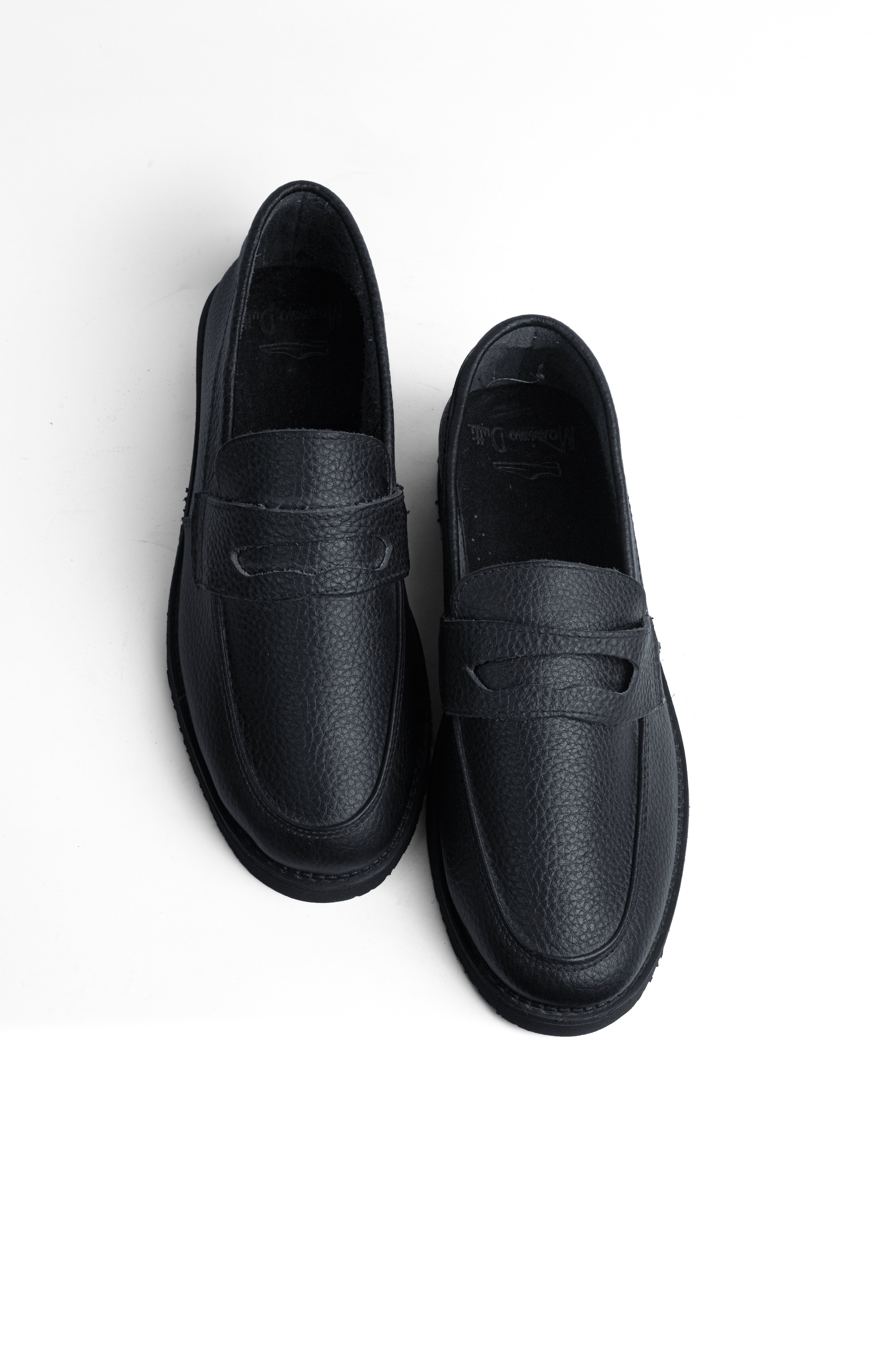 Leather Half Shoes - Black