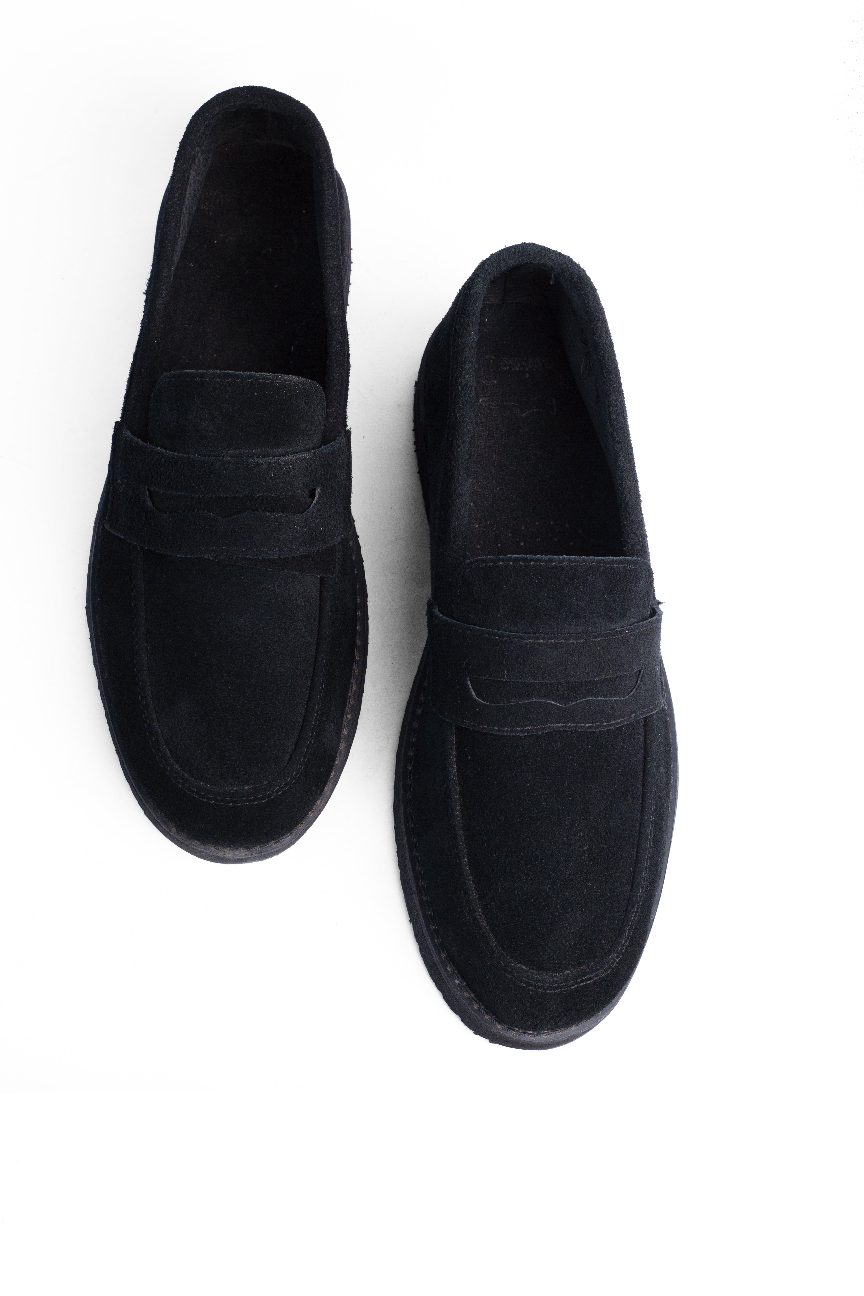 Suede Half Shoes - Black