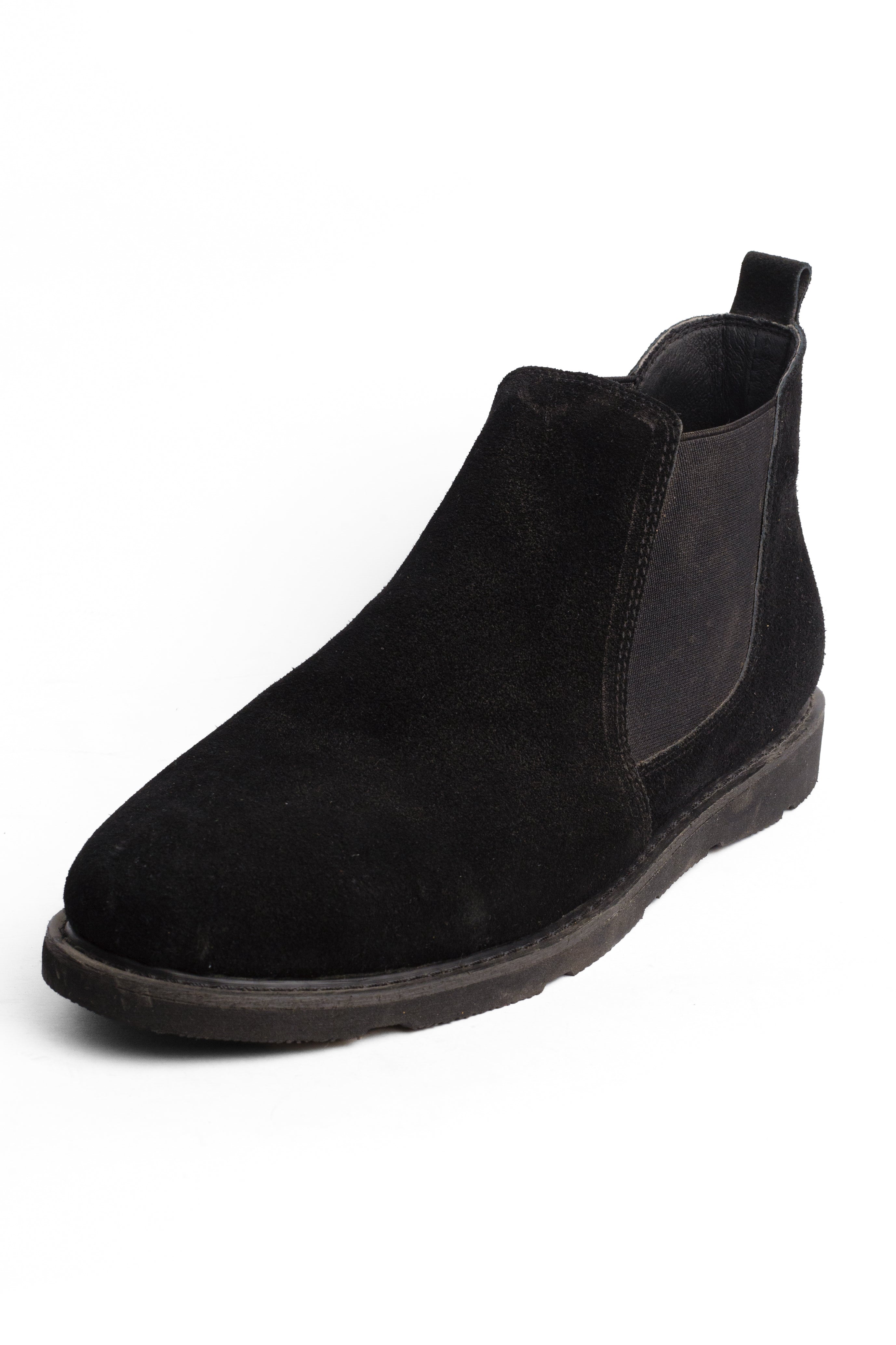 Suede Half Boot - Black