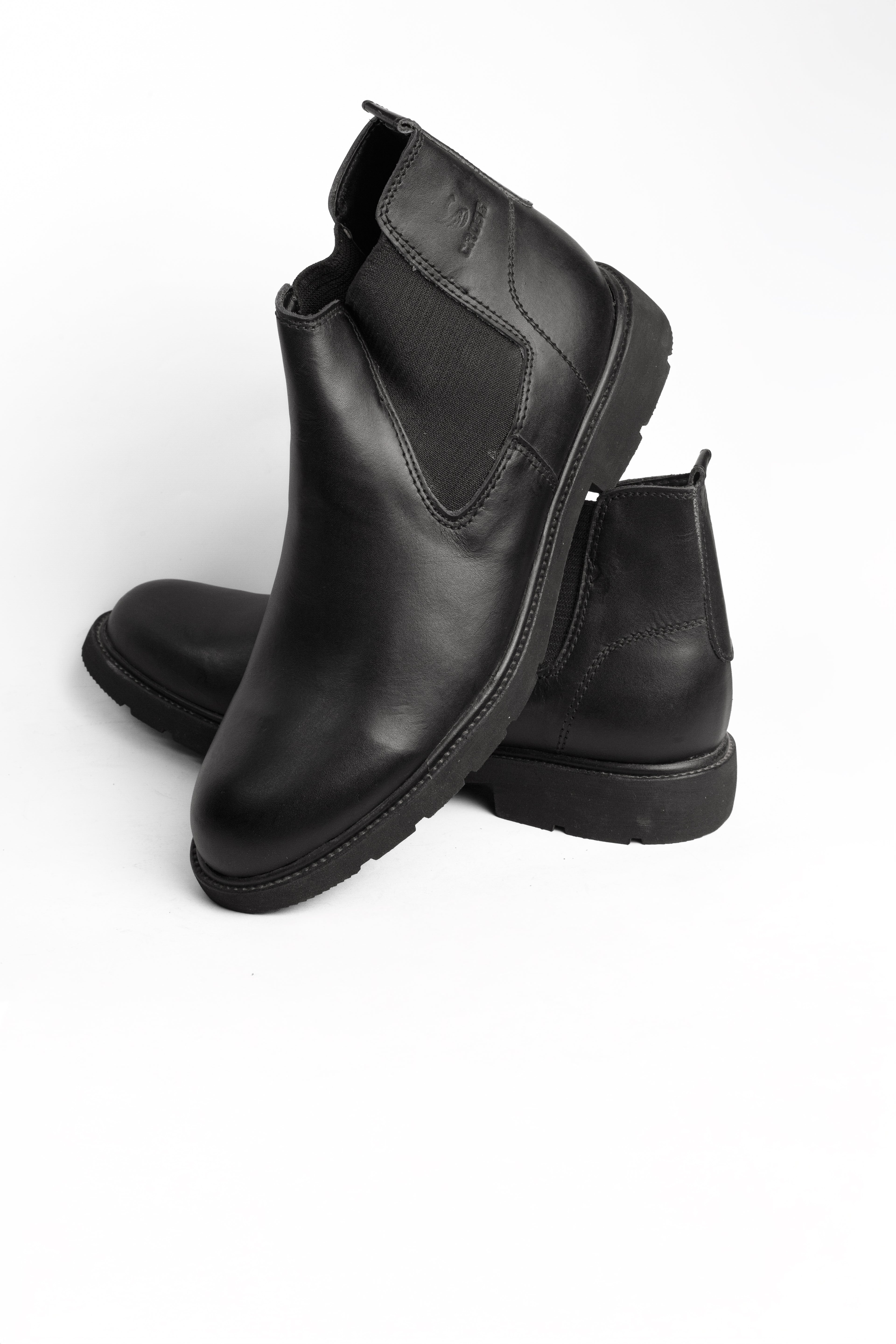 Leather Half Boot - Black