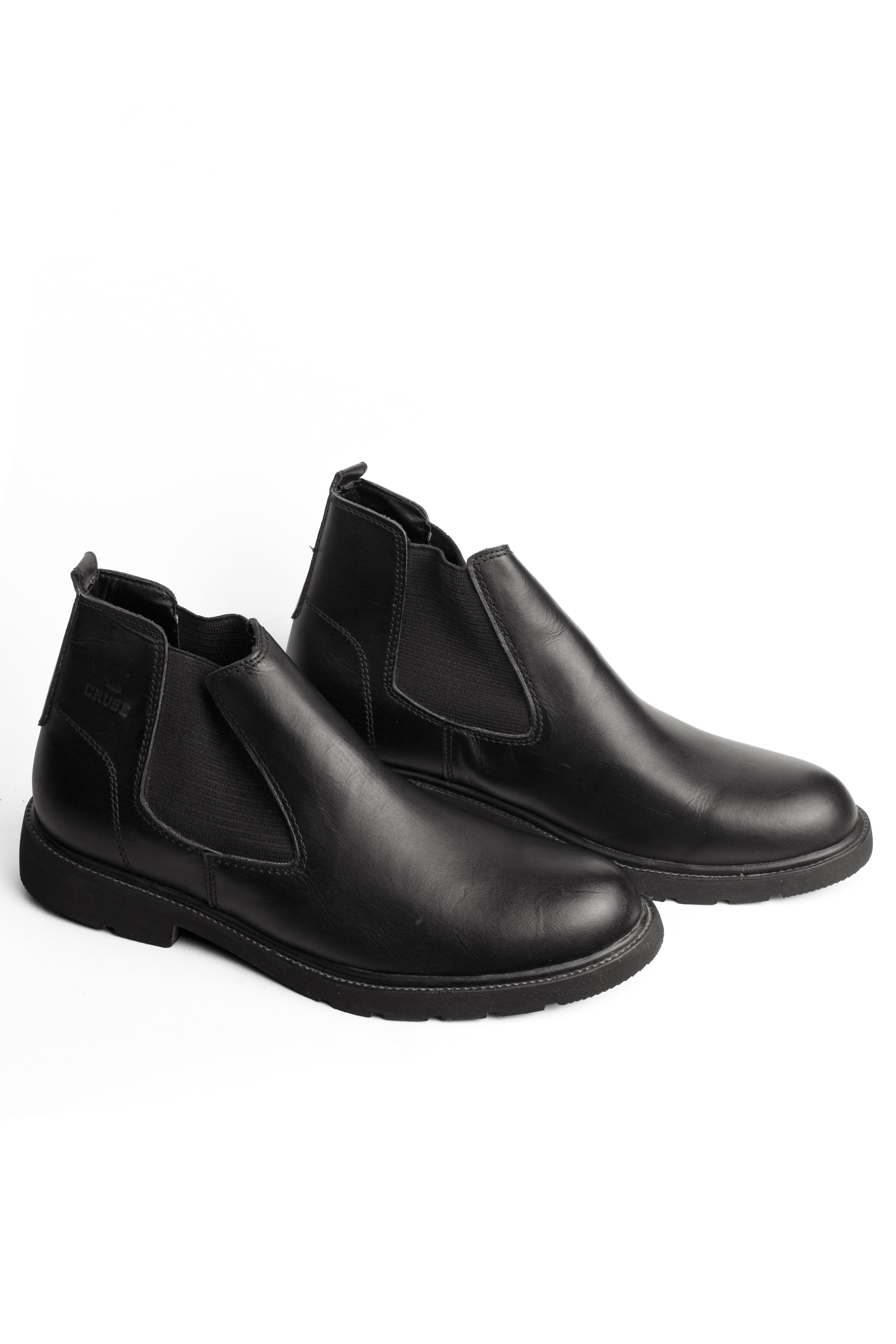Leather Half Boot - Black