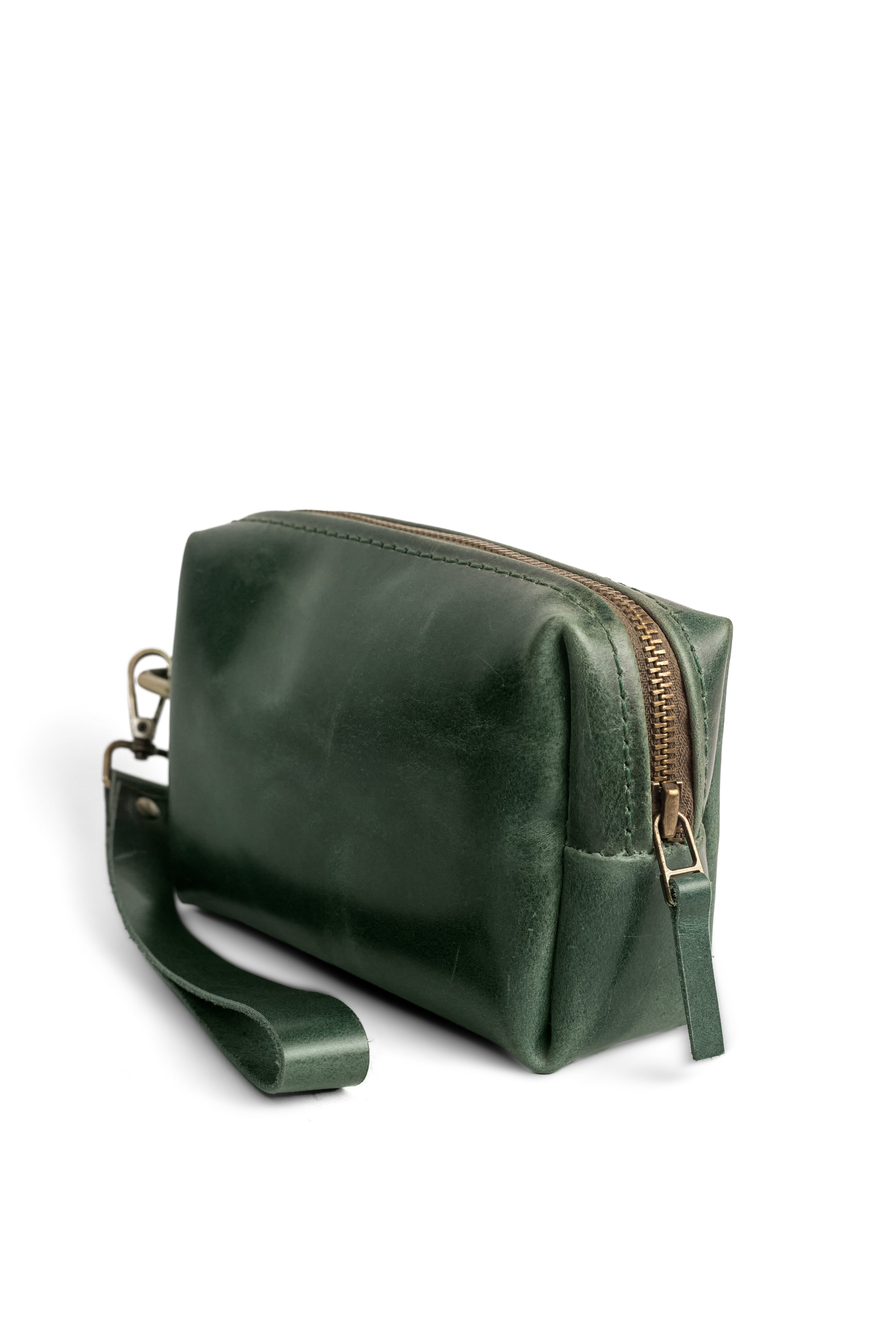 Hand Bag Green Crazy Horse L