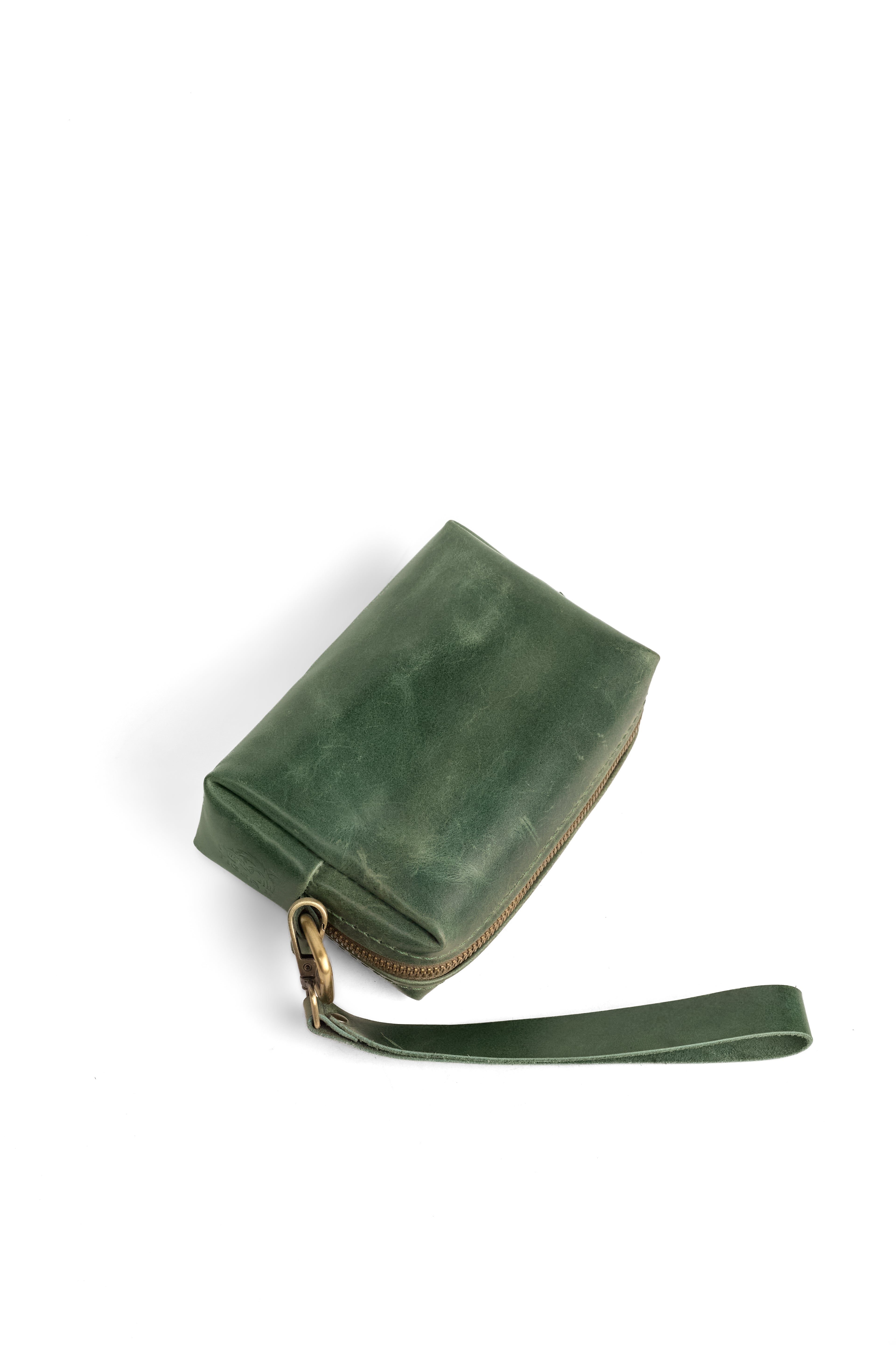Hand Bag Green Crazy Horse L