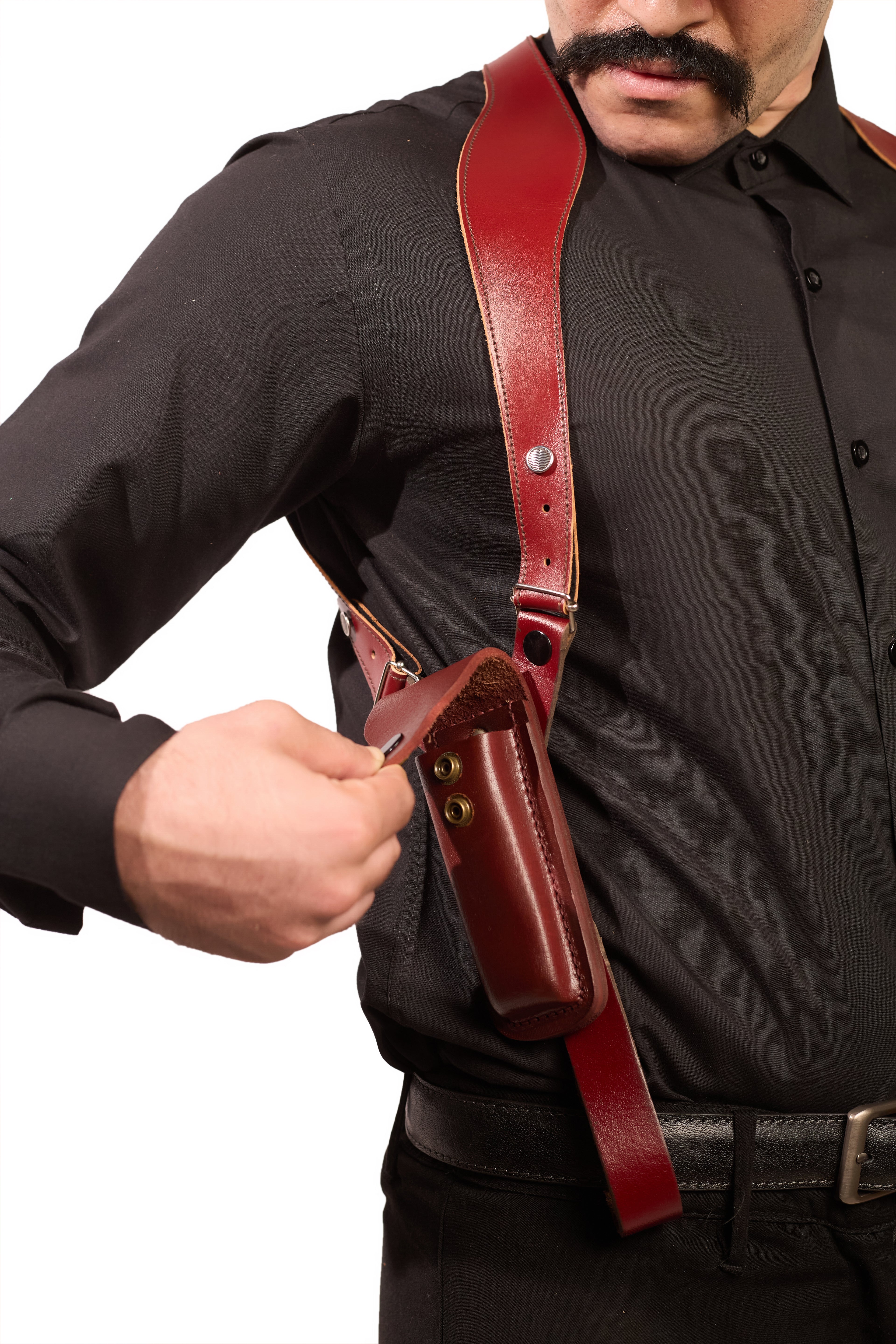 Shoulder Holster with Mag Pouch Burgundy (Sig_sauer)