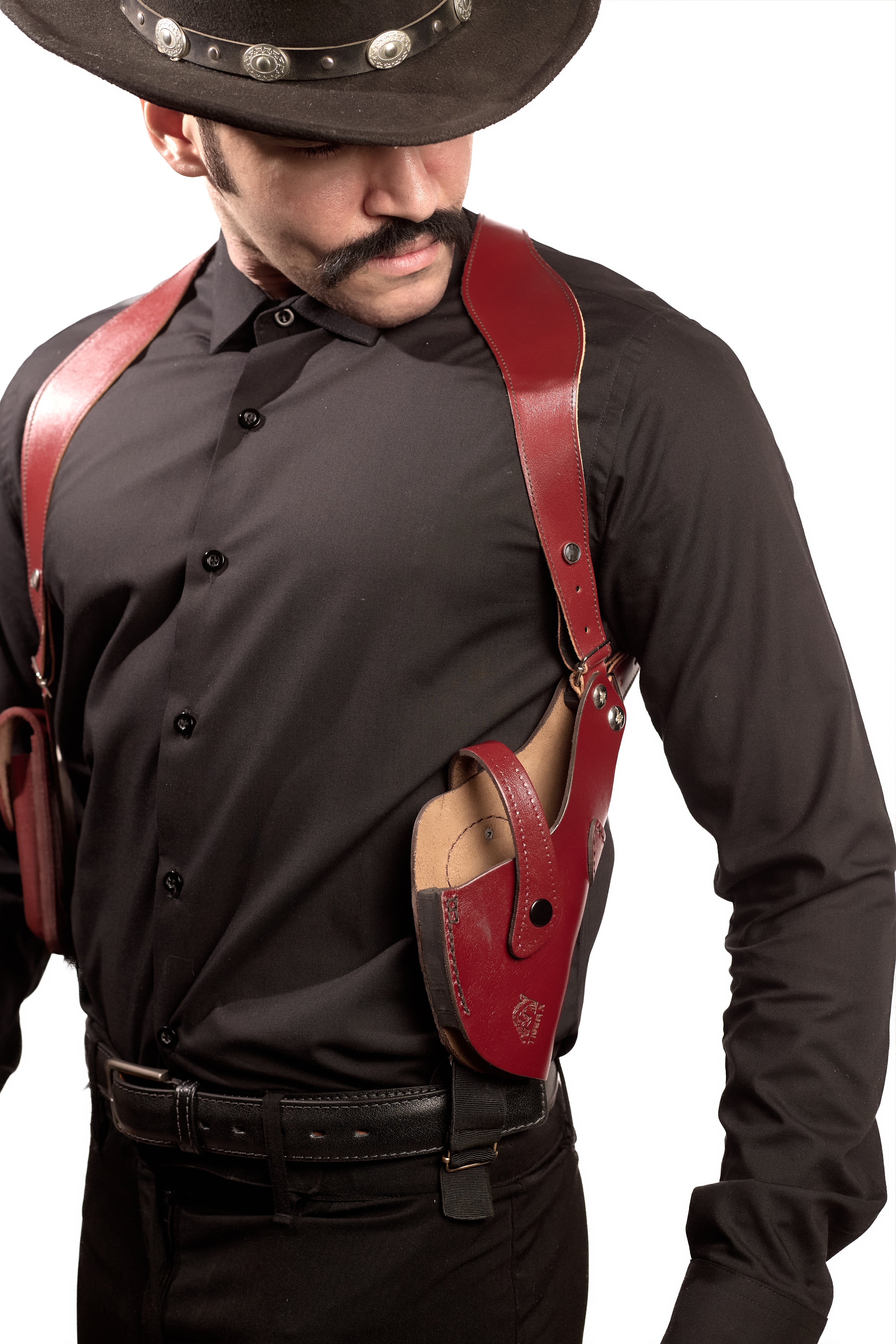 Shoulder Holster with Mag Pouch Burgundy (Sig_sauer)