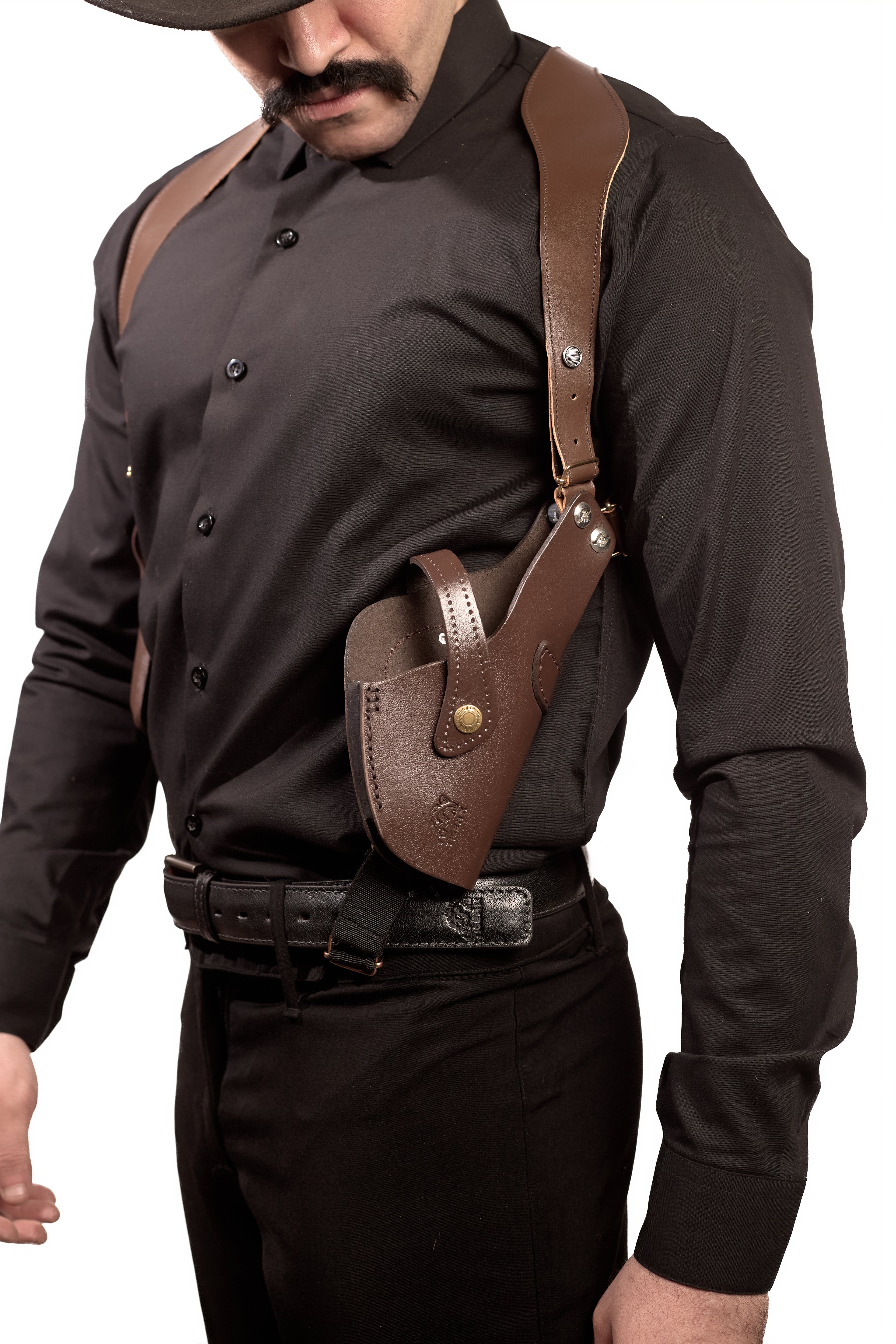 Shoulder Holster with Mag Pouch Brown (Sig_sauer)