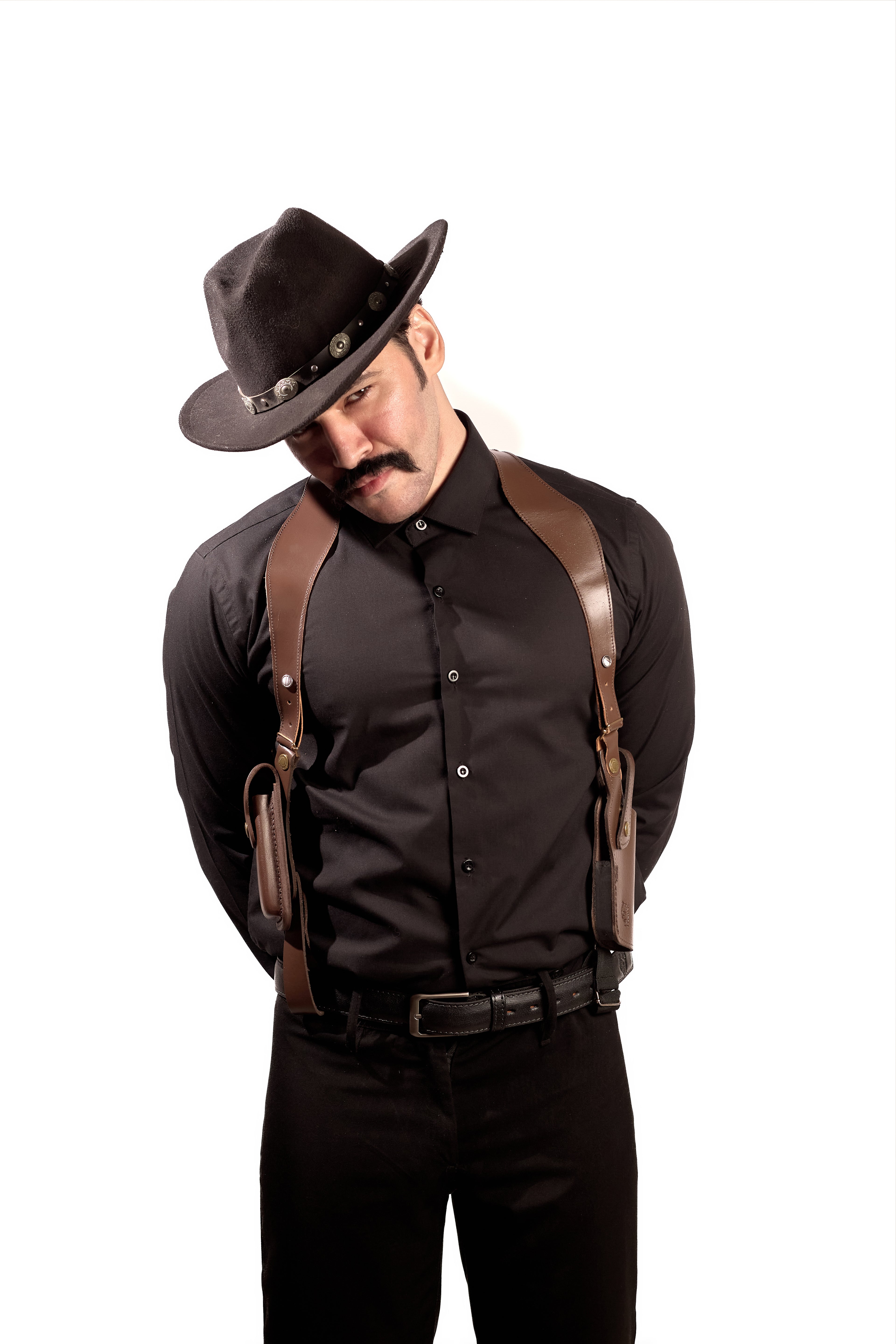 Shoulder Holster with Mag Pouch Brown (Beretta)