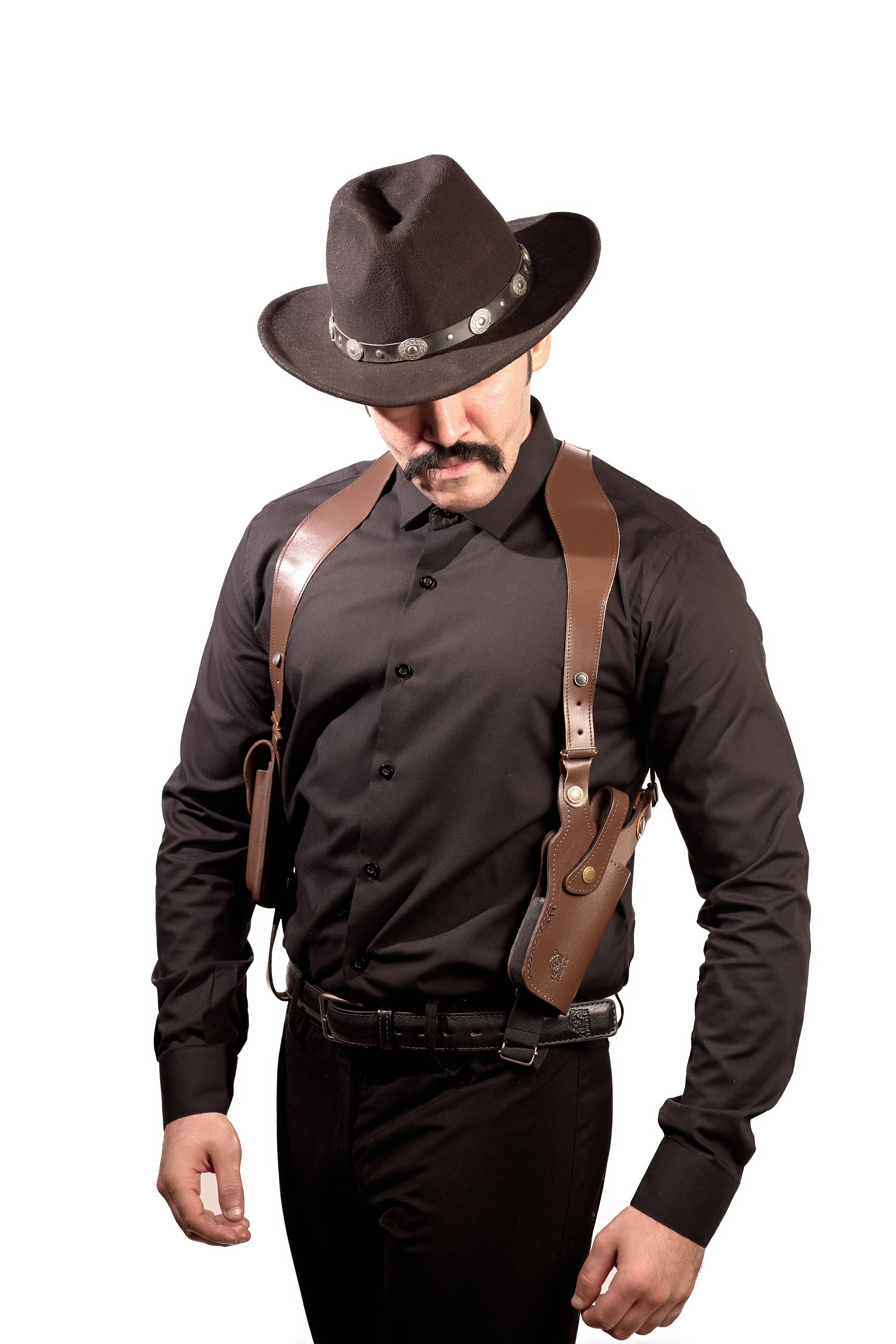Shoulder Holster with Mag Pouch Brown (Beretta)