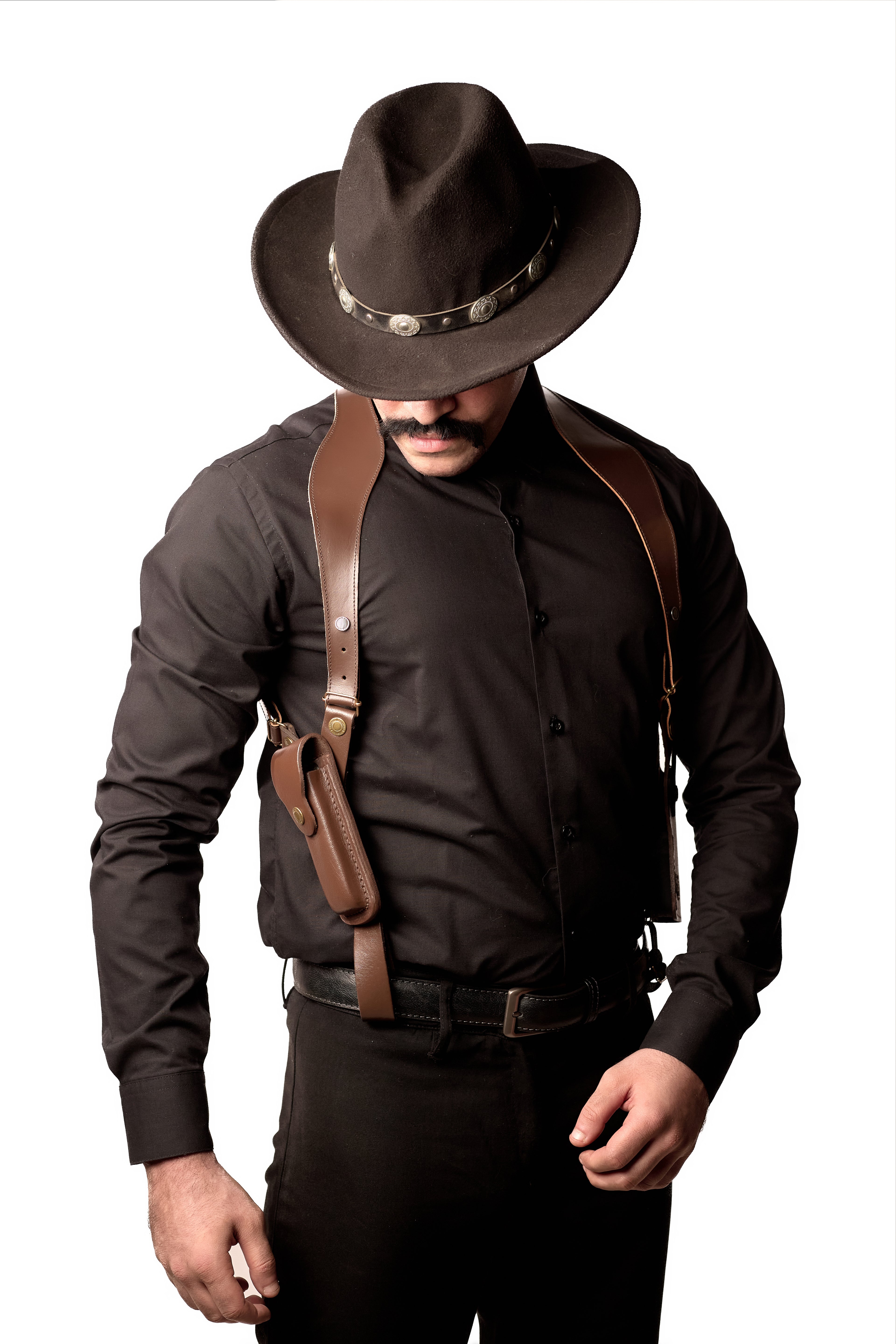 Shoulder Holster with Mag Pouch Brown (Beretta)