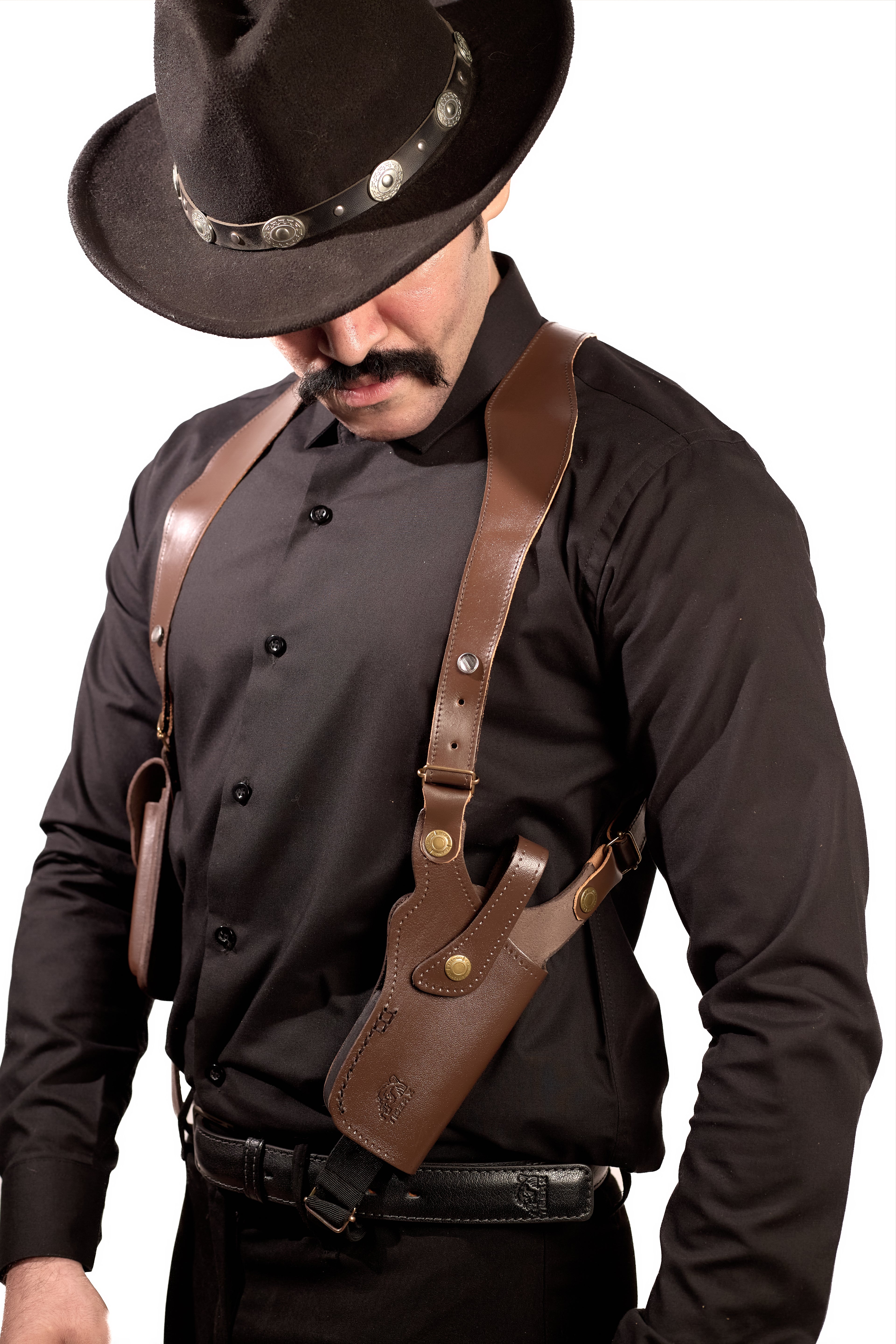 Shoulder Holster with Mag Pouch Brown (Beretta)