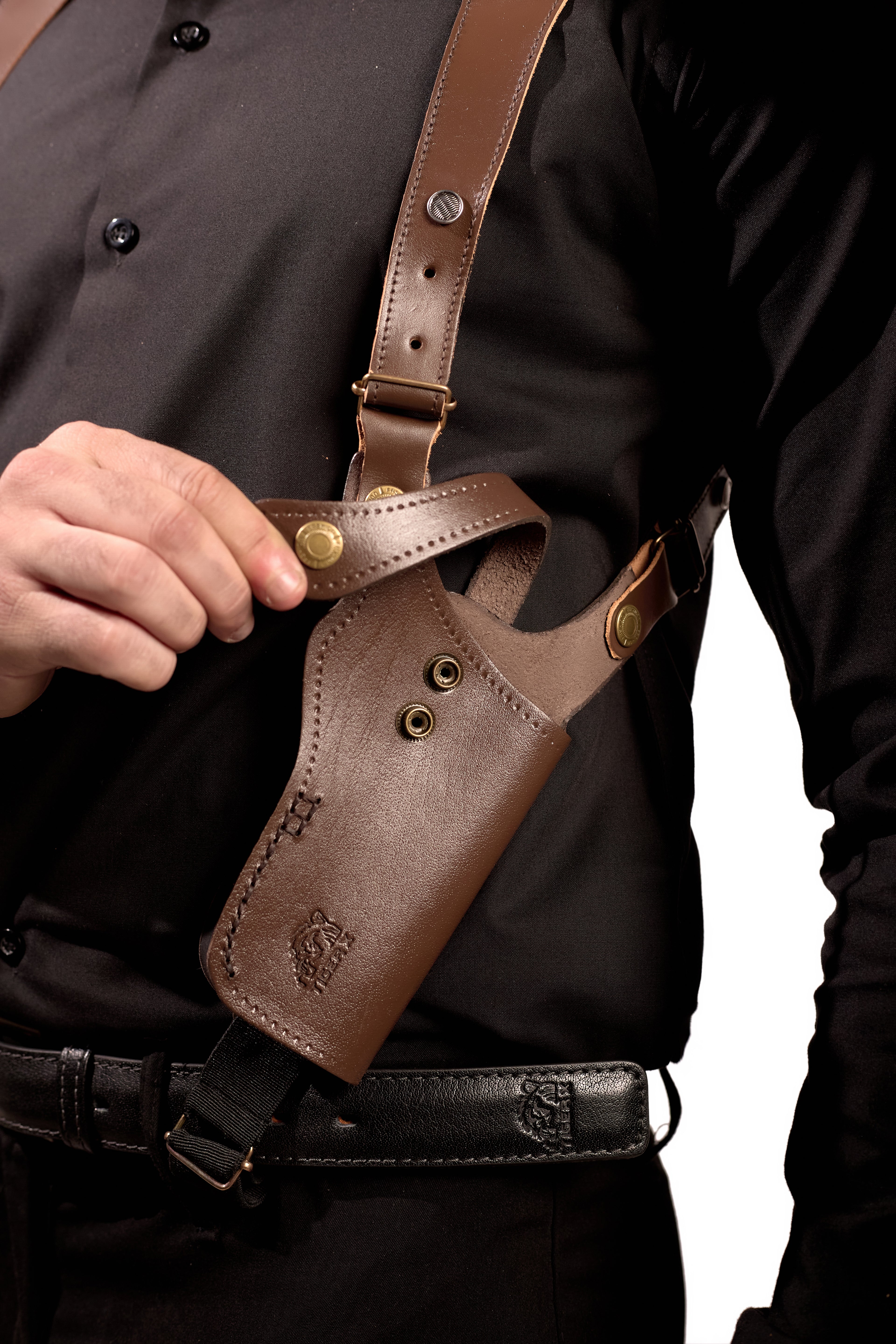 Shoulder Holster with Mag Pouch Brown (Beretta)