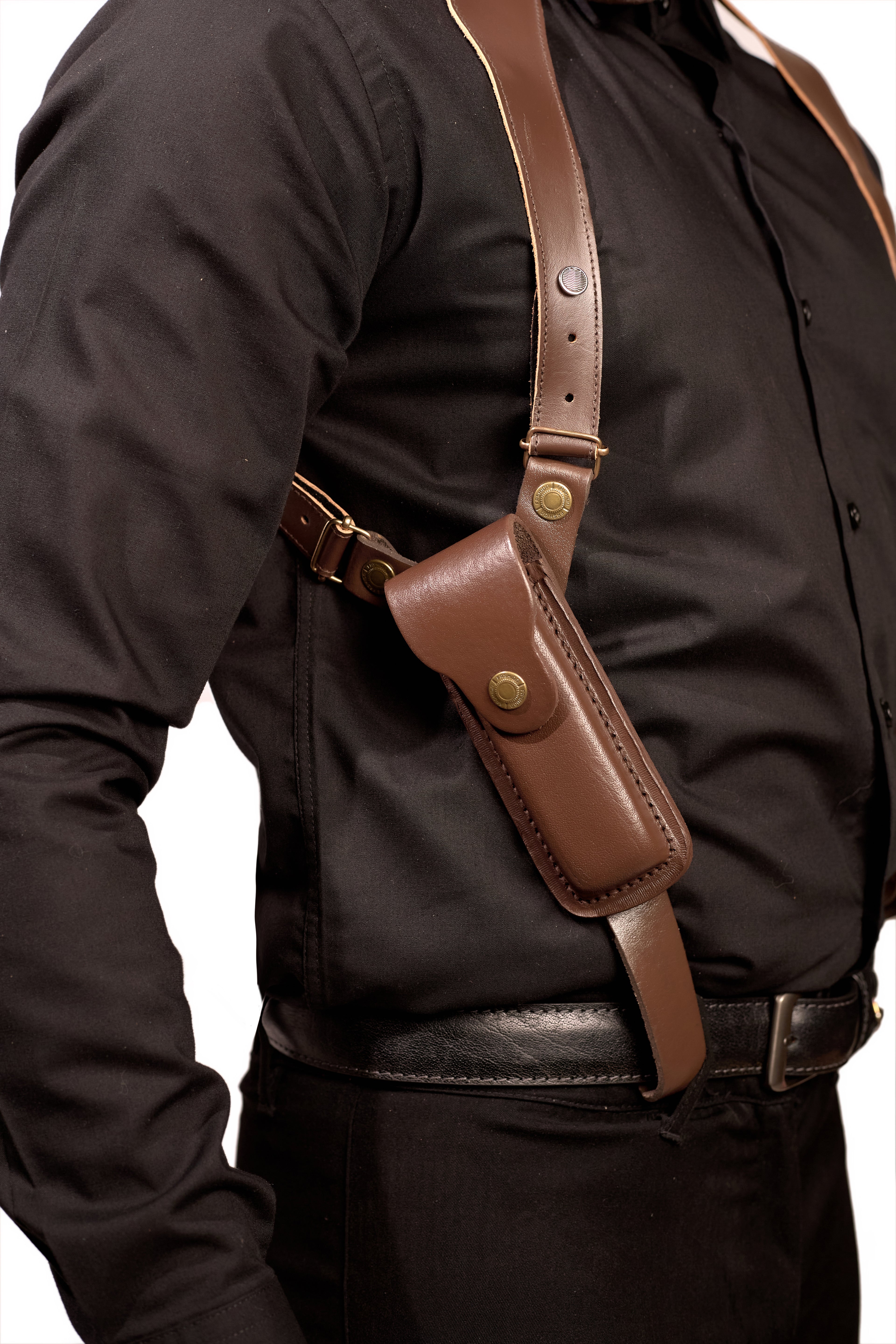 Shoulder Holster with Mag Pouch Brown (Beretta)