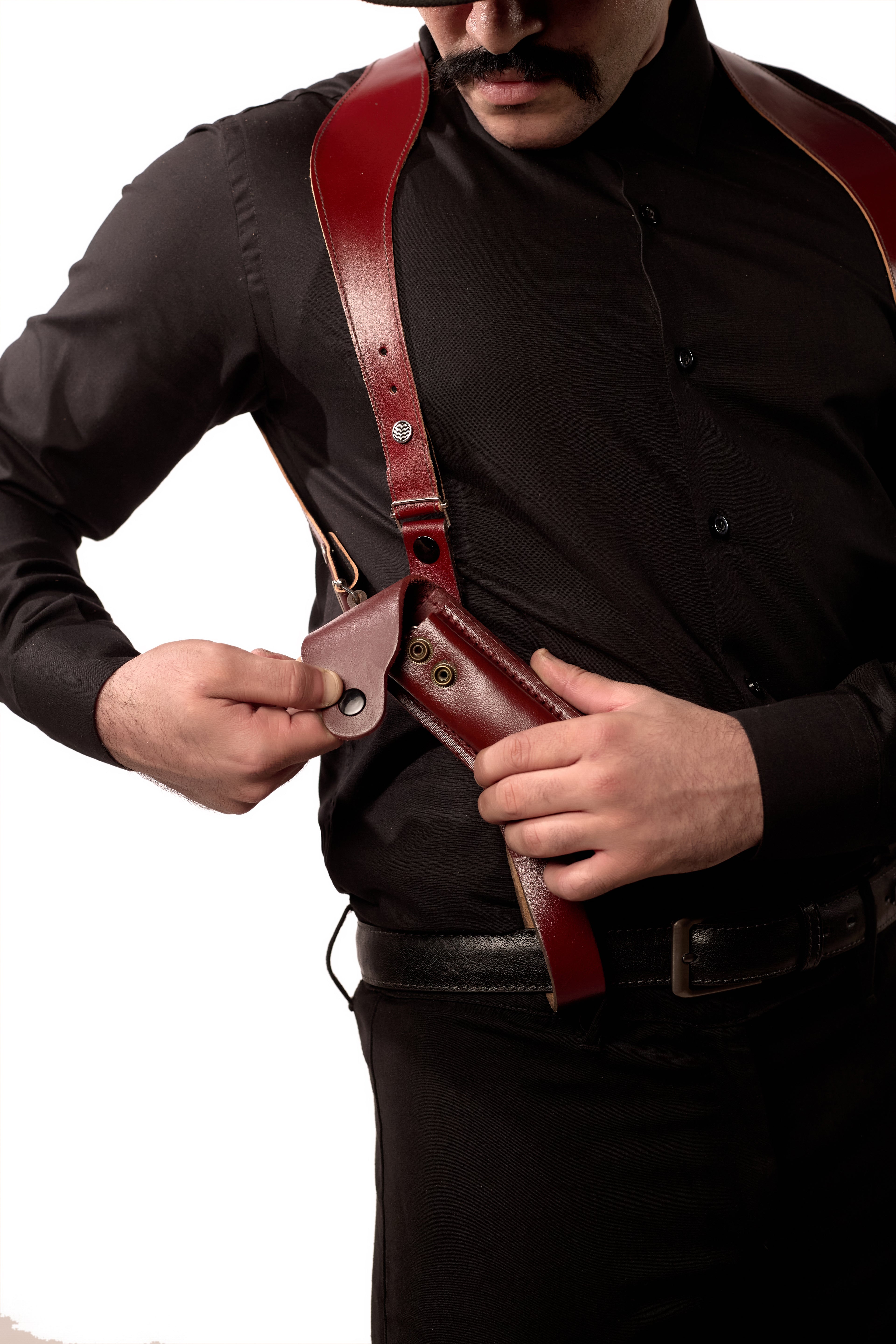 Shoulder Holster with Mag Pouch Burgundy (Beretta)