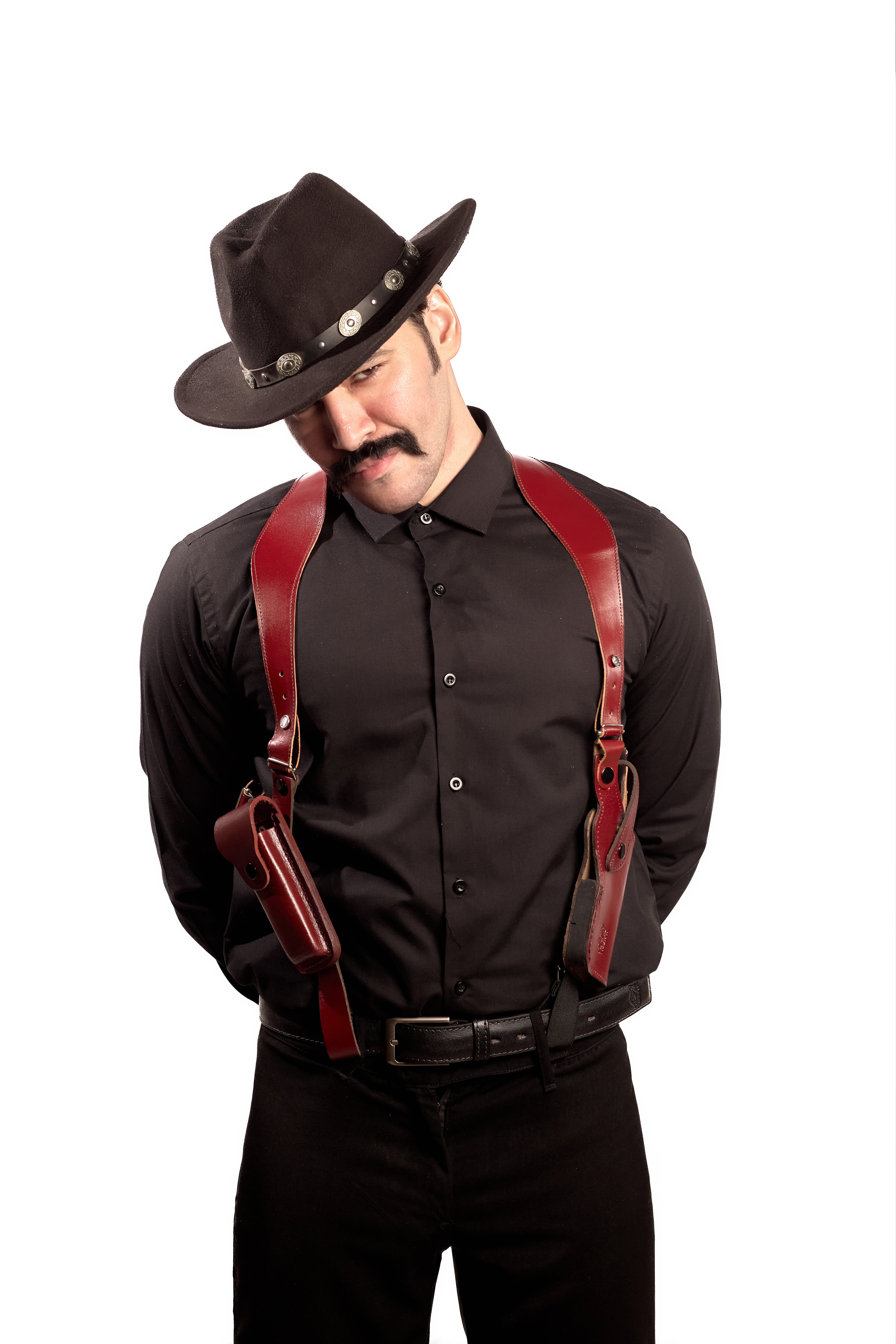 Shoulder Holster with Mag Pouch Burgundy (Beretta)