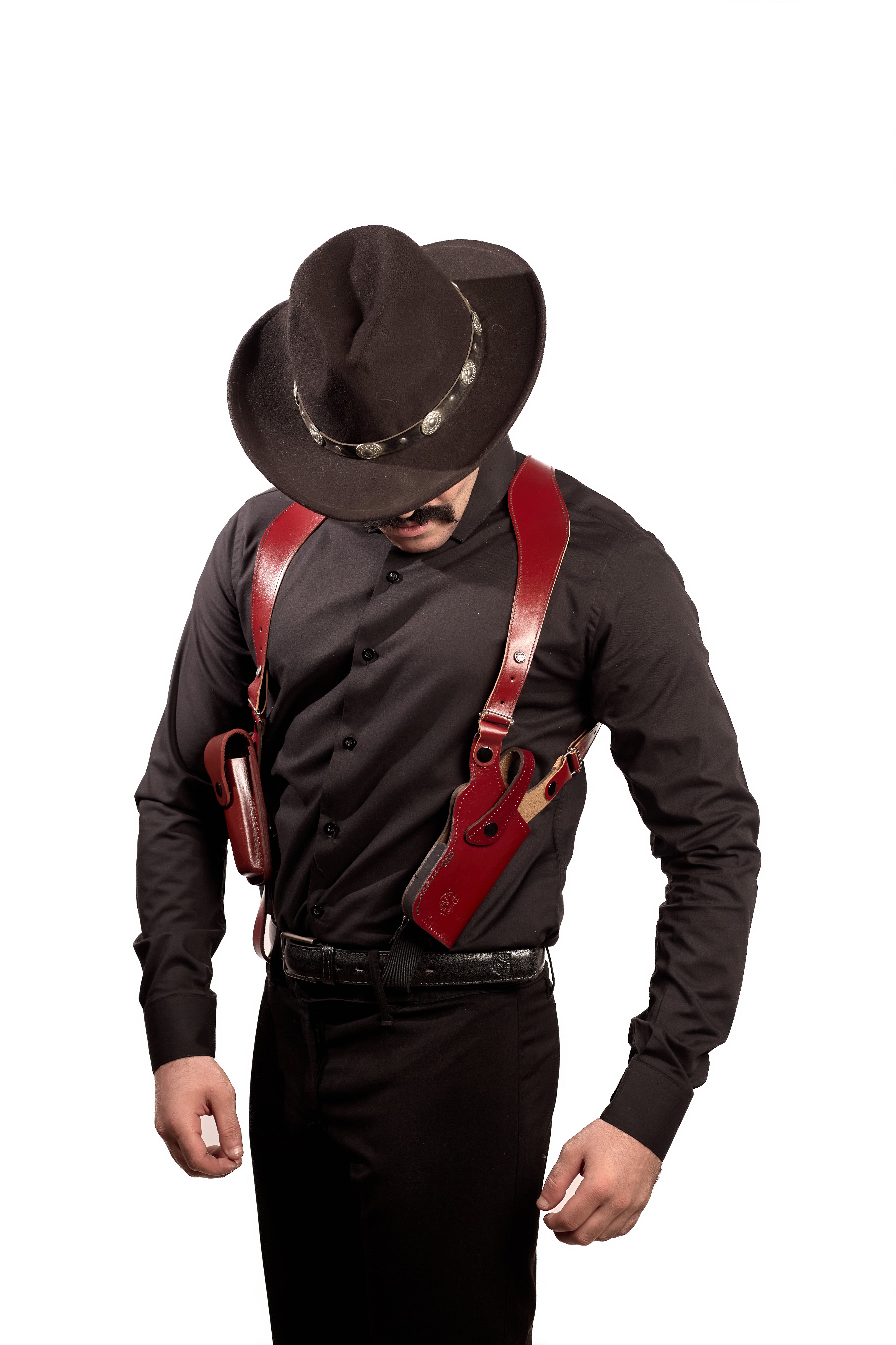 Shoulder Holster with Mag Pouch Burgundy (Beretta)