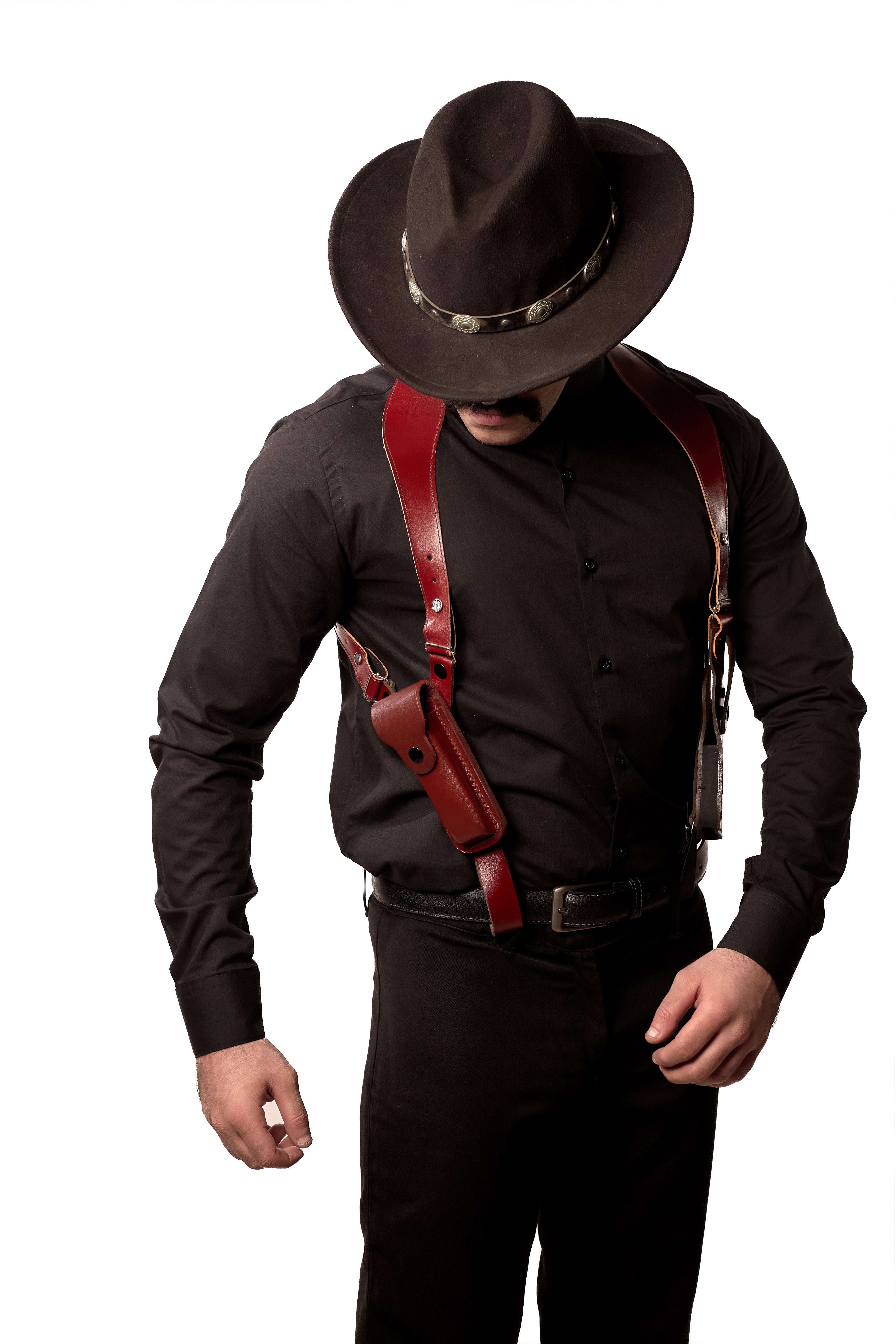 Shoulder Holster with Mag Pouch Burgundy (Beretta)