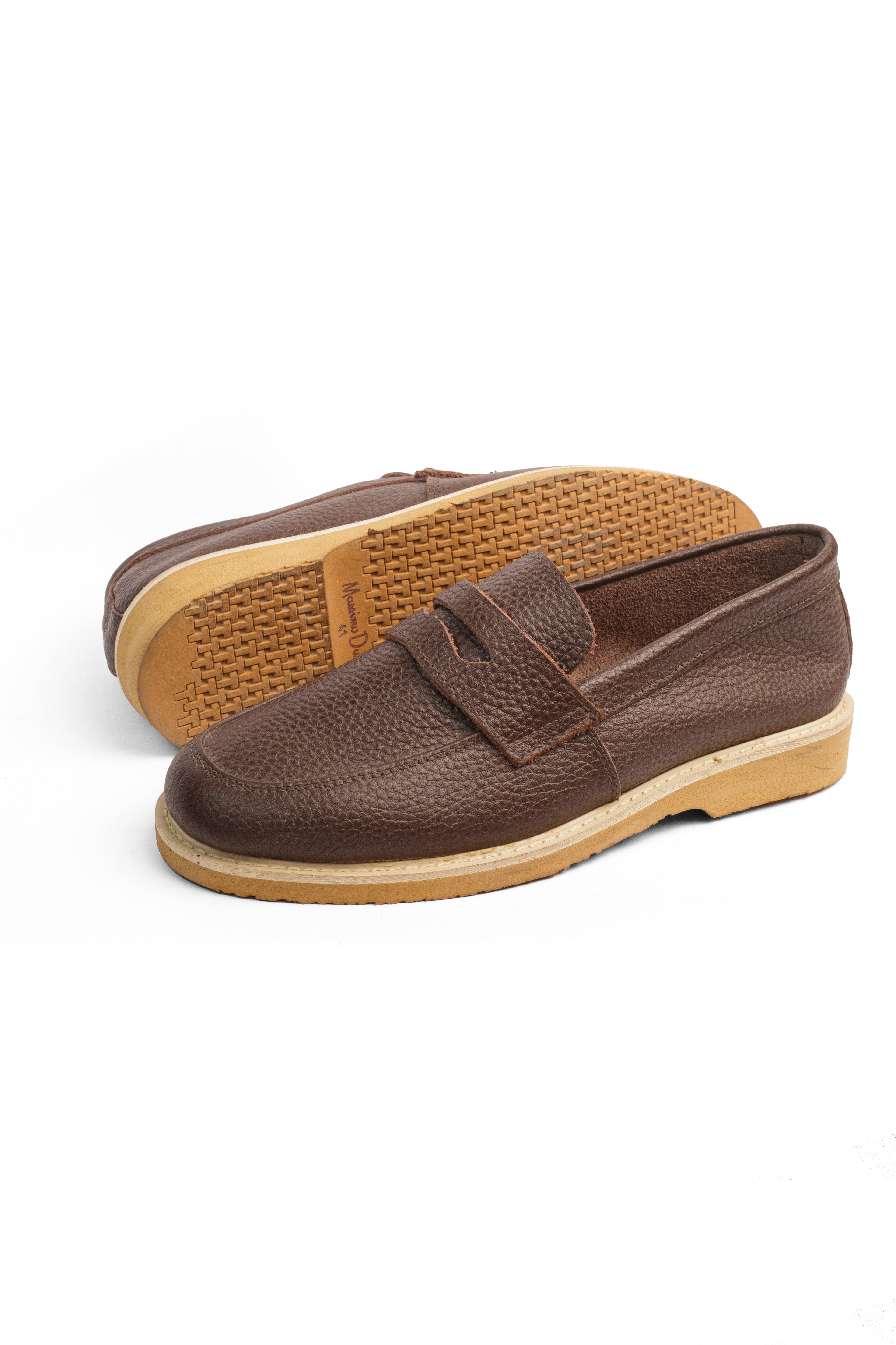 Leather Half Shoes - Brown