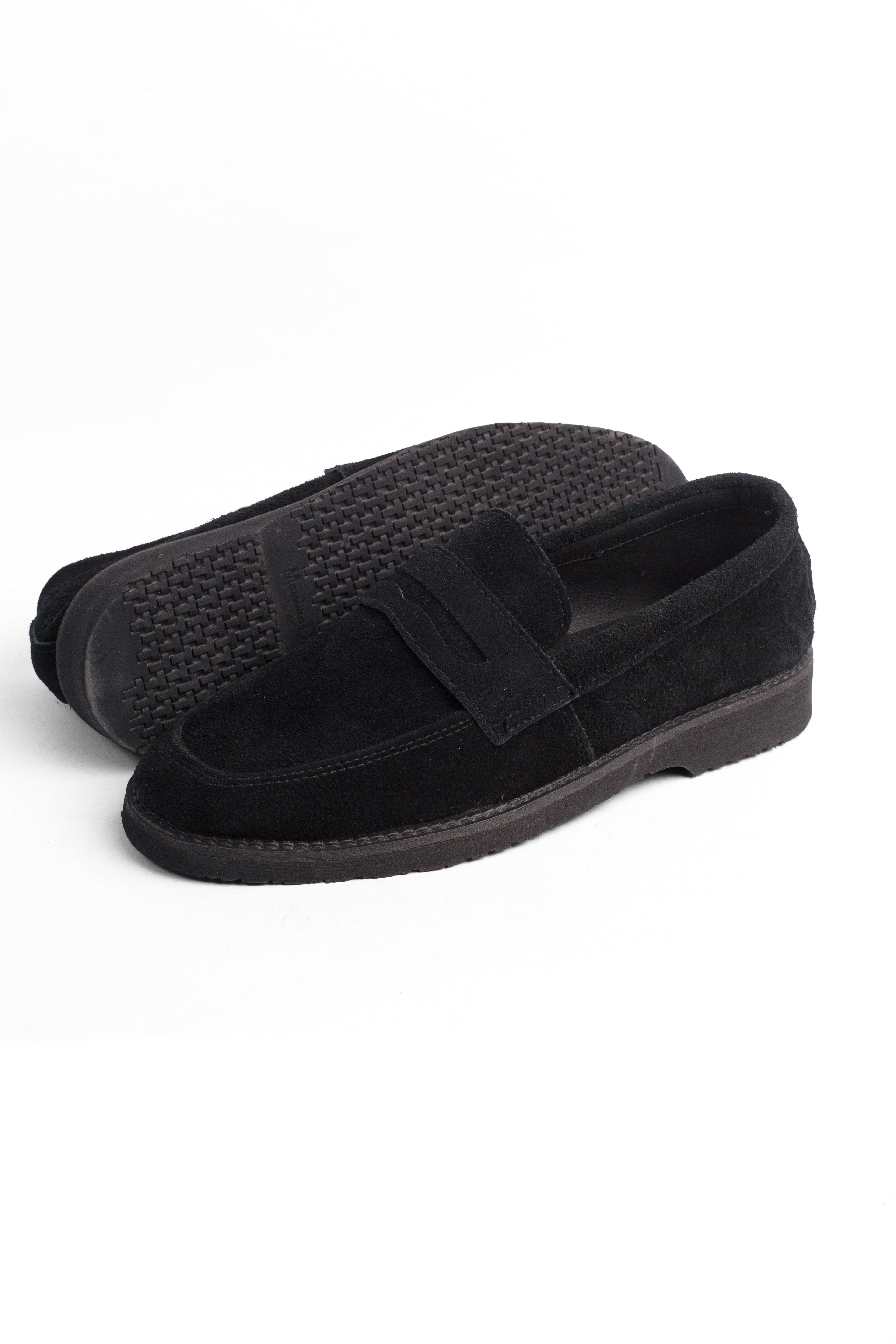 Suede Half Shoes - Black