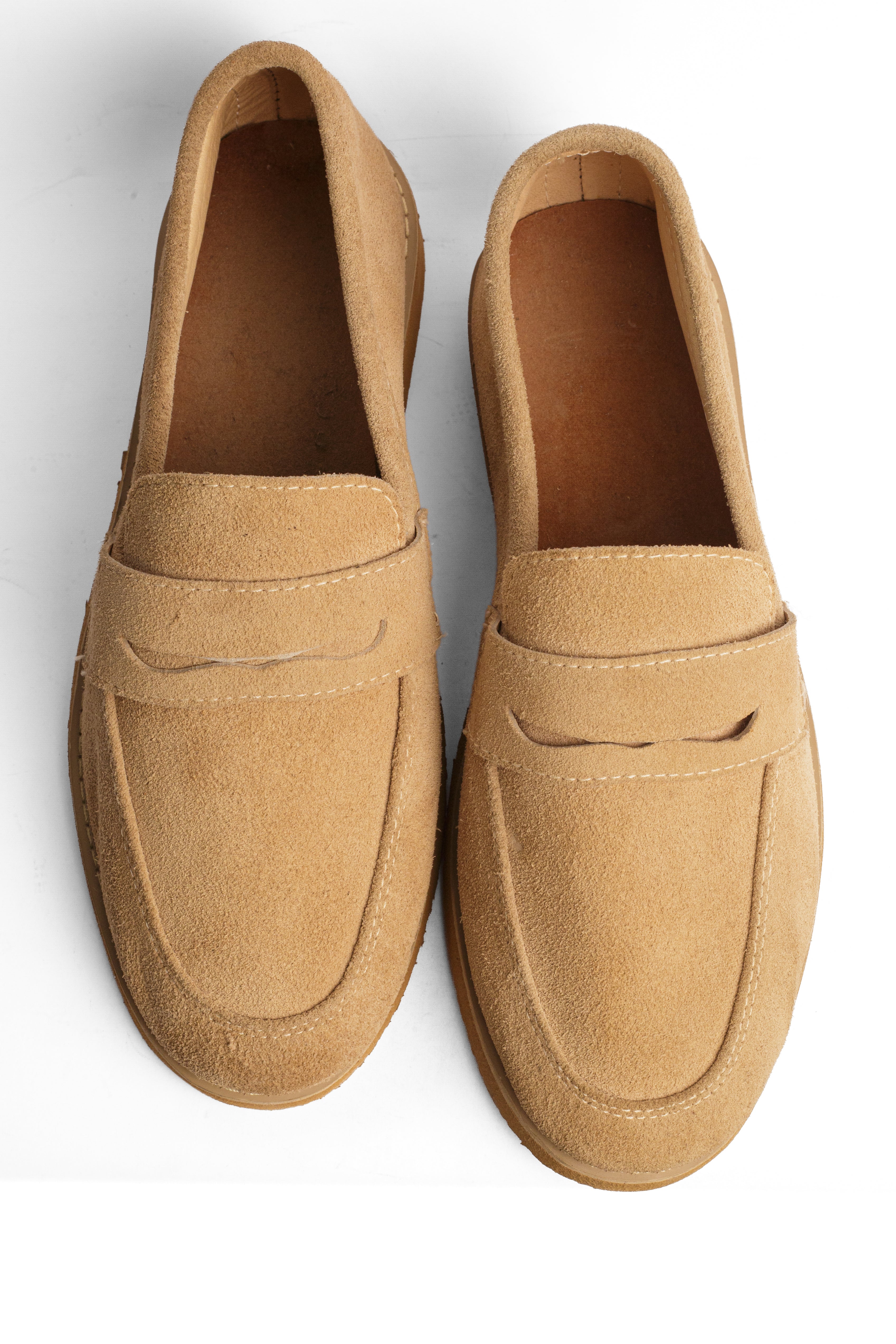 Suede Half Shoes - Beige
