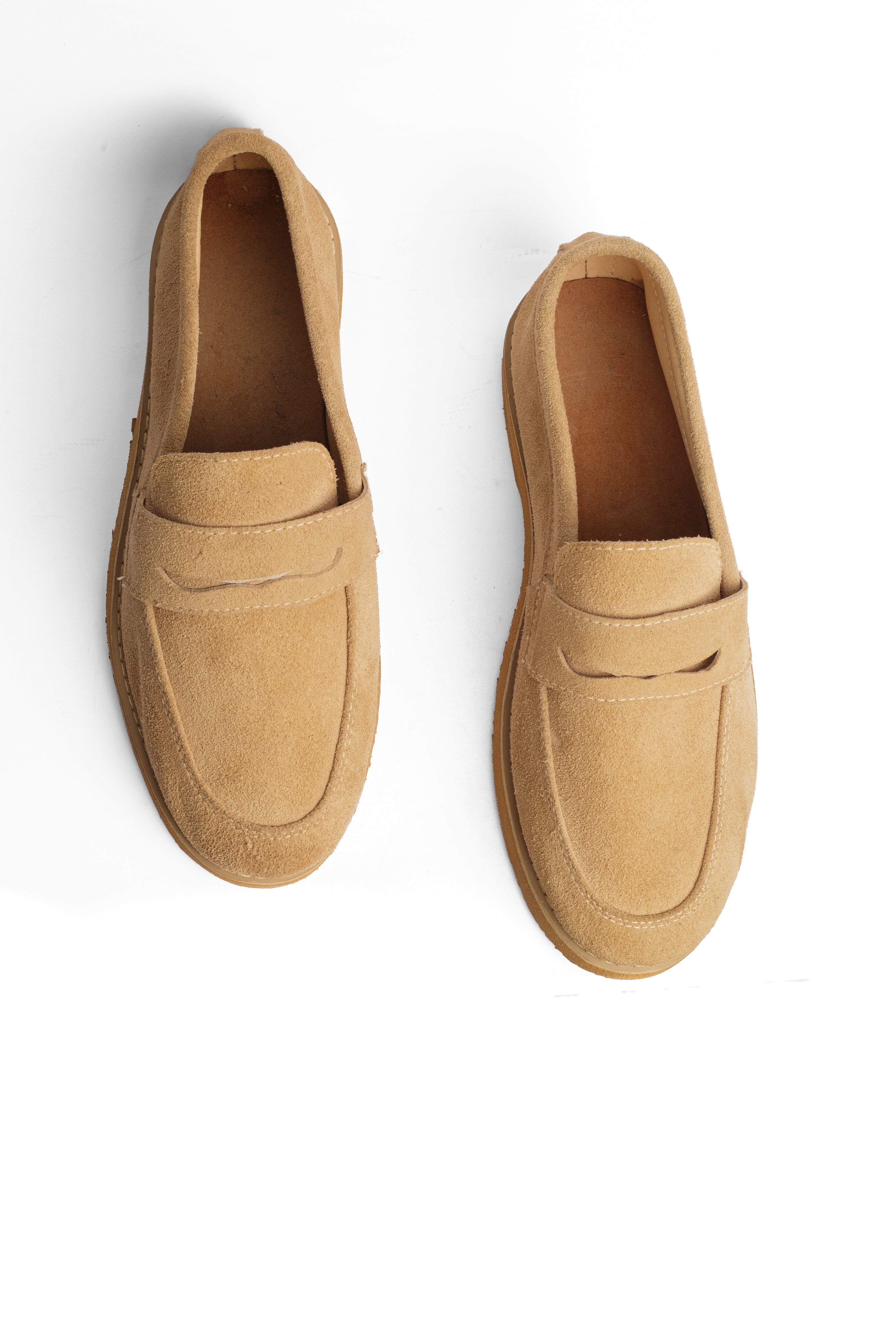 Suede Half Shoes - Beige