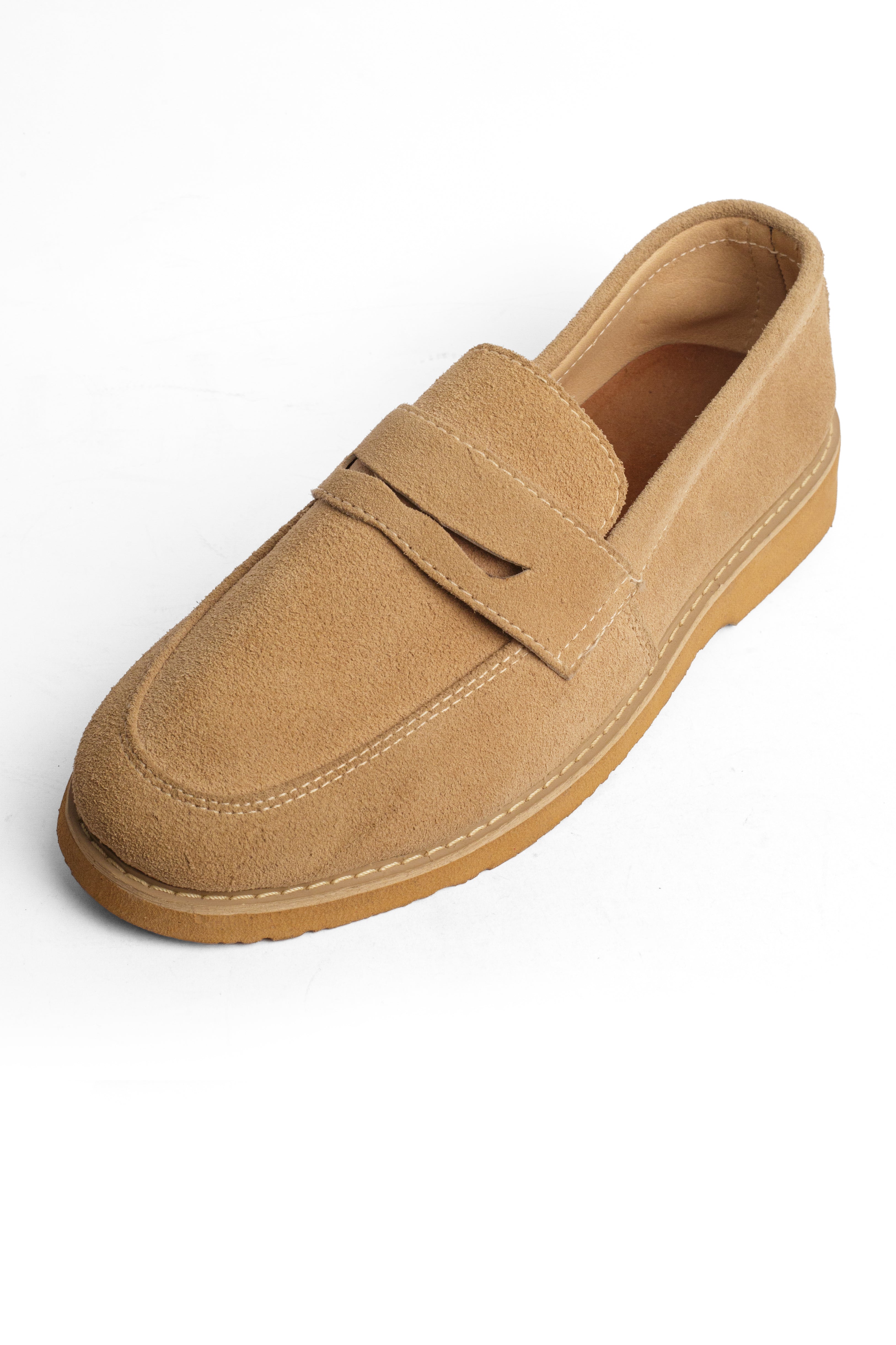 Suede Half Shoes - Beige